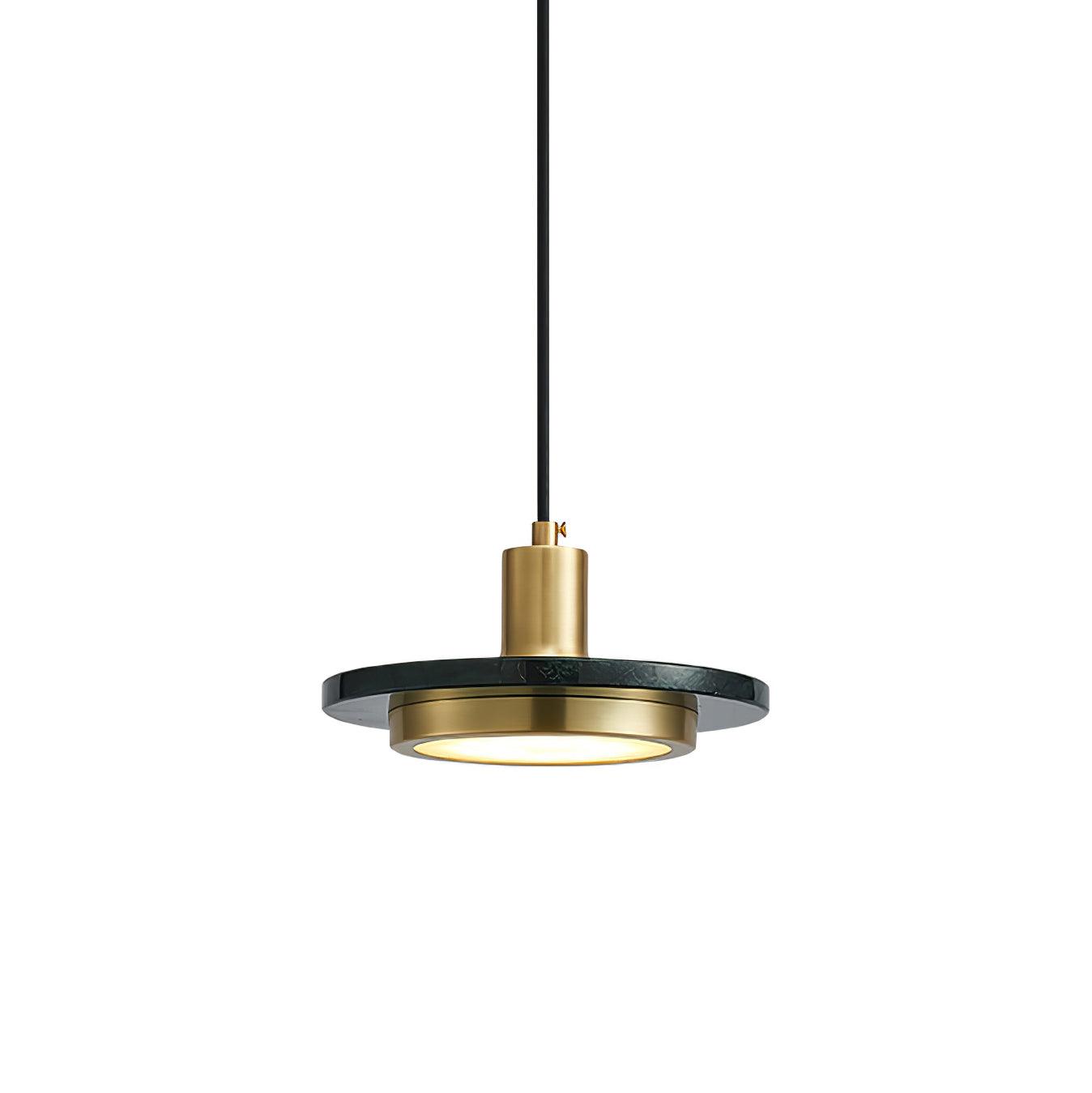 Bram Pendant Lamp Marble Double Circle Modern