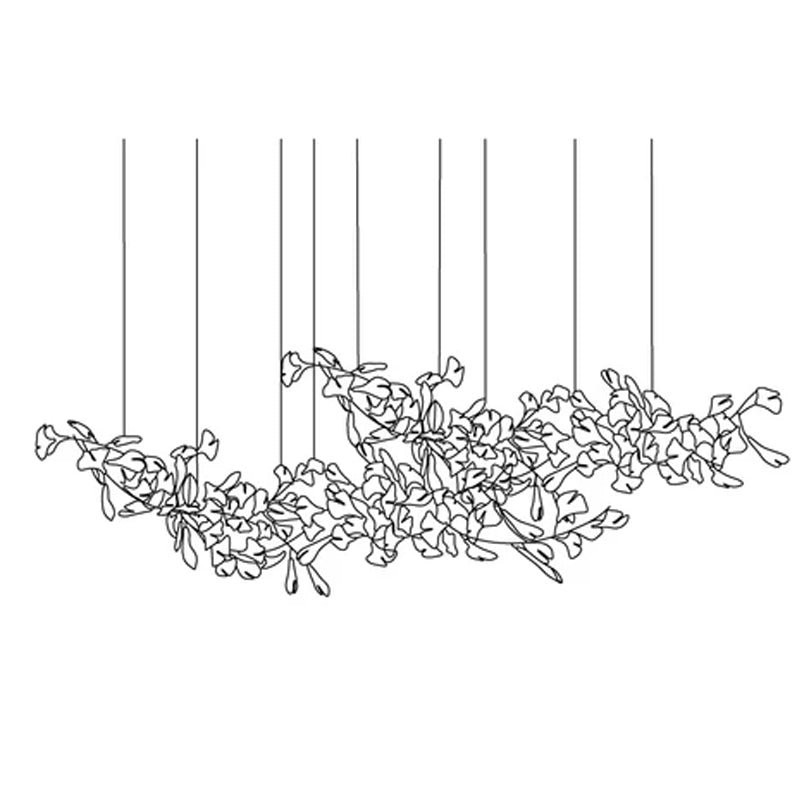 Elorus Double Layer Combination Gingko Chandelier