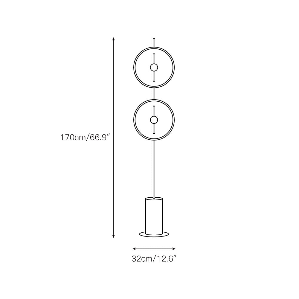 Calaraya Moon Floor Lamp