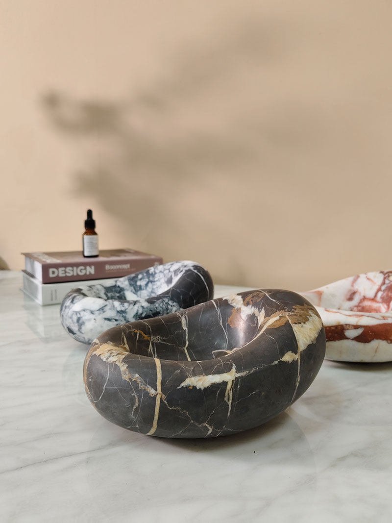 Peterelle Drift Bowl Marble Tray