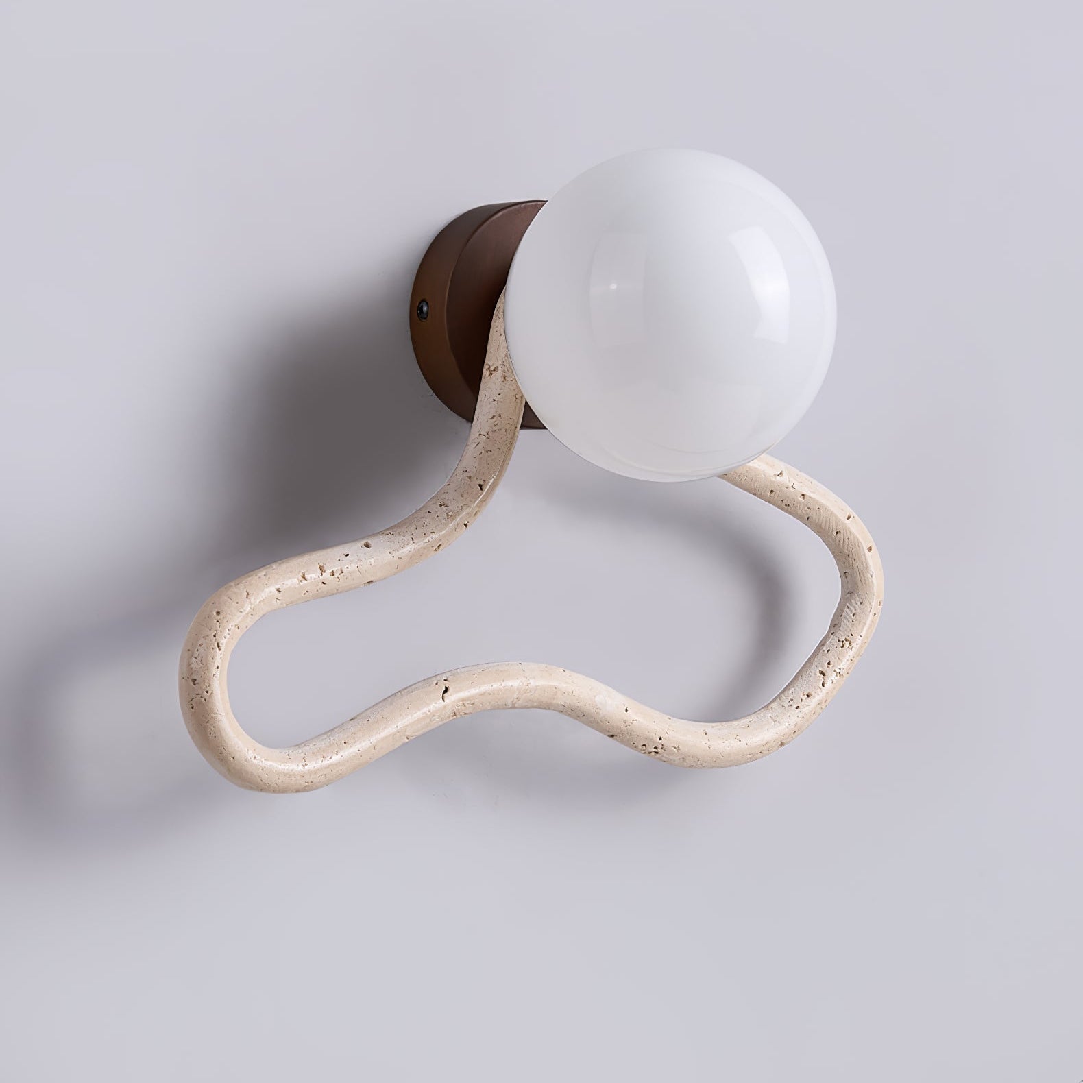 Meldox Travertine Wall Sconce