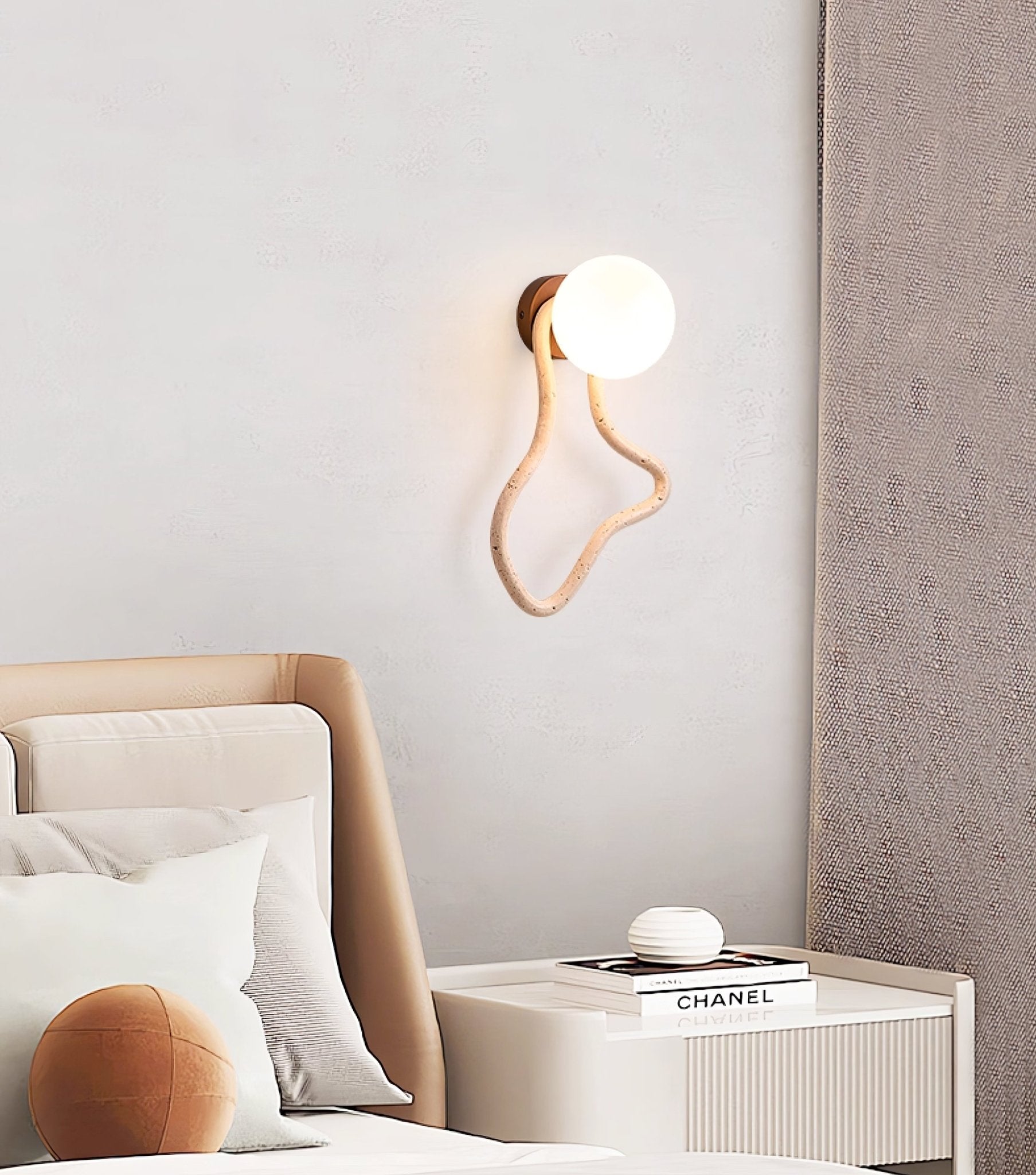 Meldox Travertine Wall Sconce
