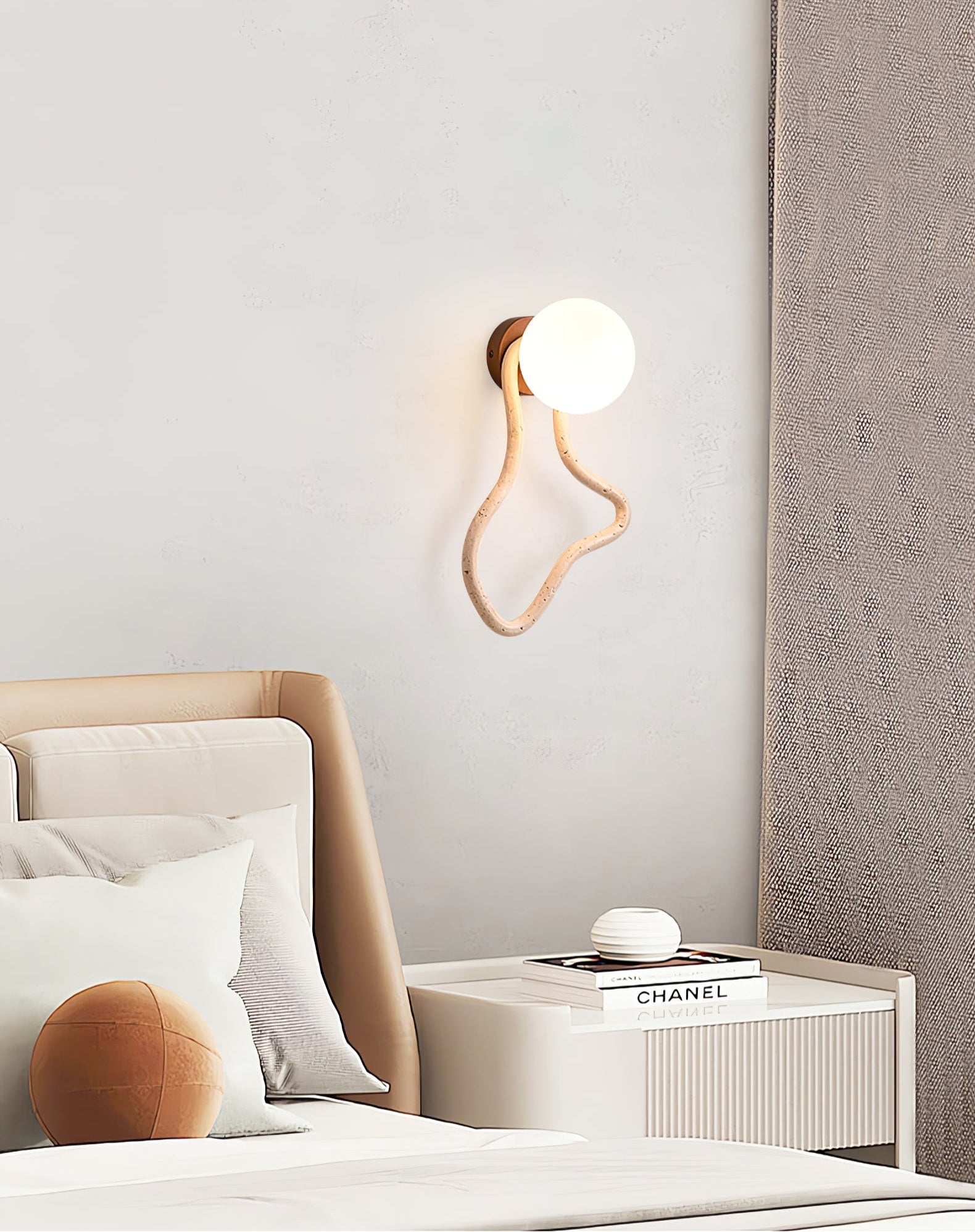 Meldox Travertine Wall Sconce