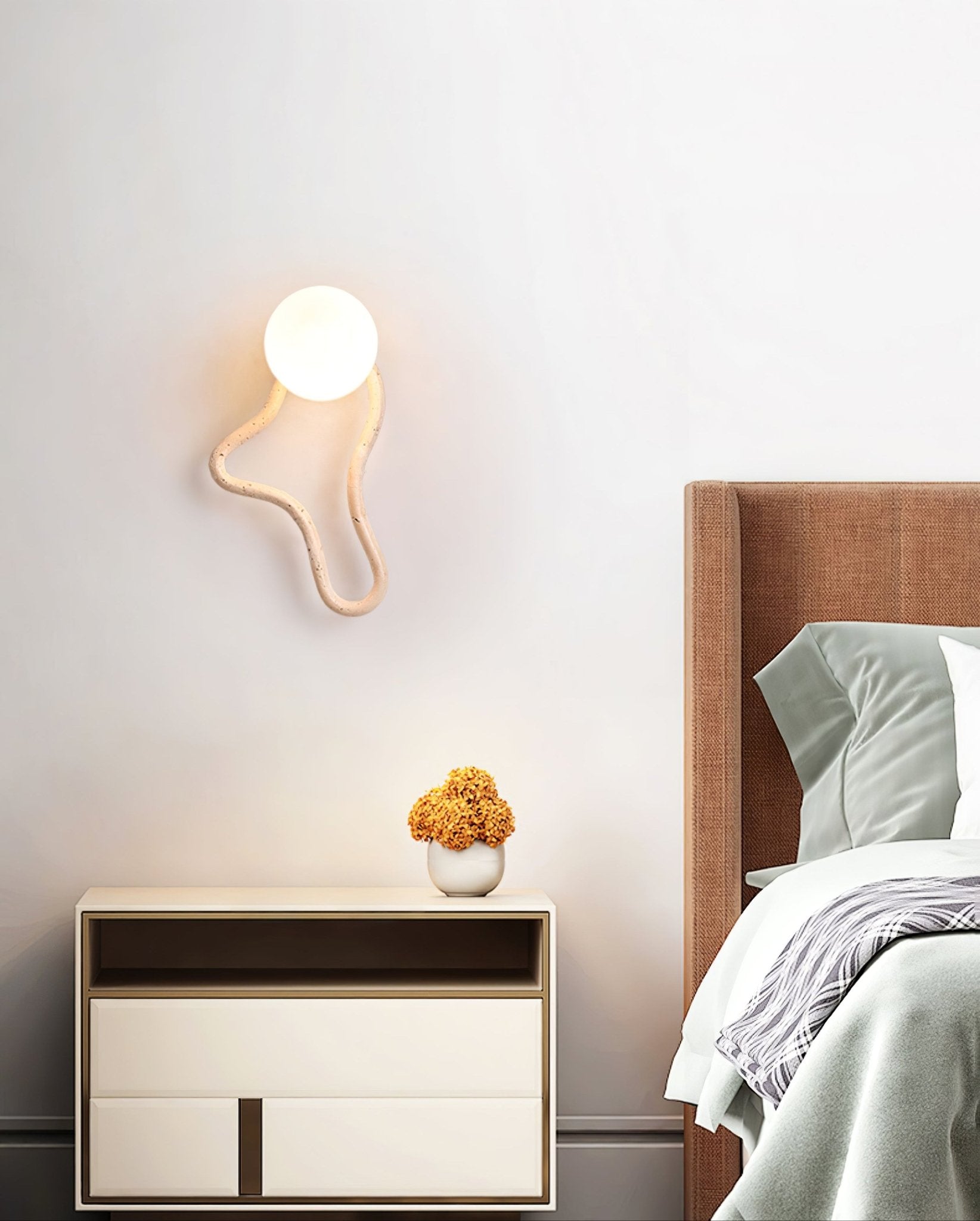 Meldox Travertine Wall Sconce