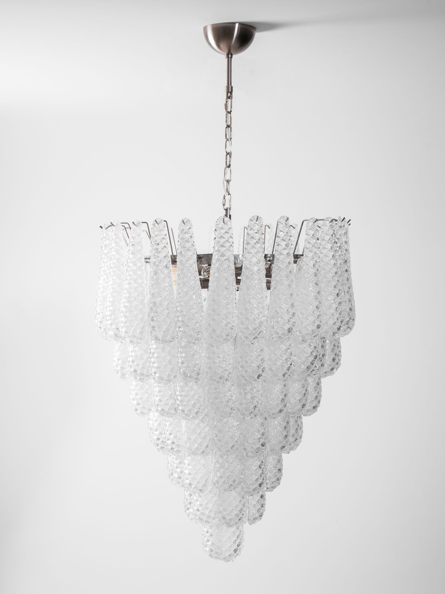 Lioralella Chandelier Clear Droplets Murano Glass Waterfall Diamond