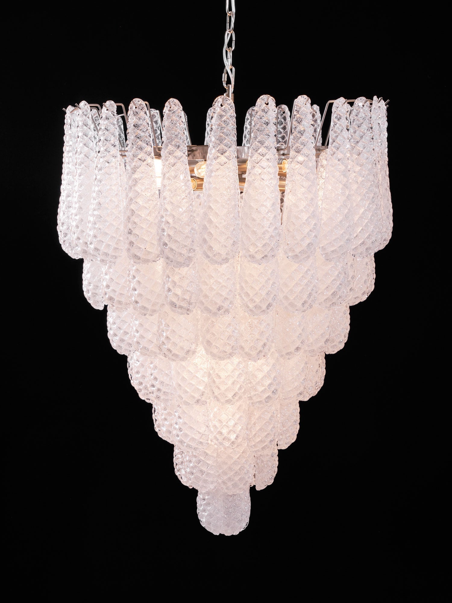 Lioralella Chandelier Clear Droplets Murano Glass Waterfall Diamond
