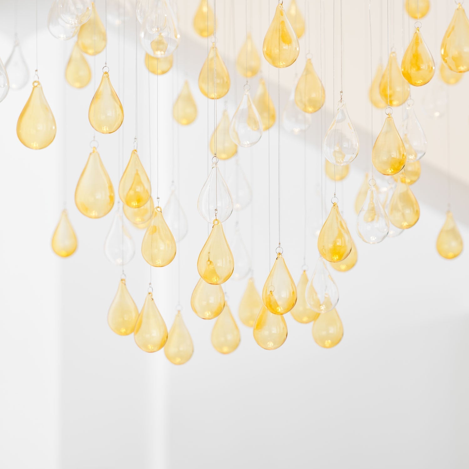 Droplets Cascading Chandelier