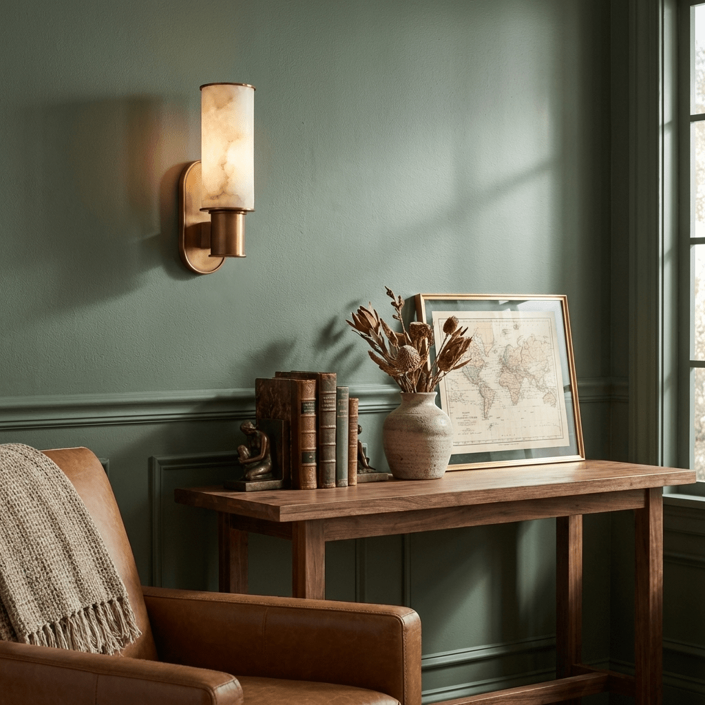 Velmora Alabaster Wall Sconce