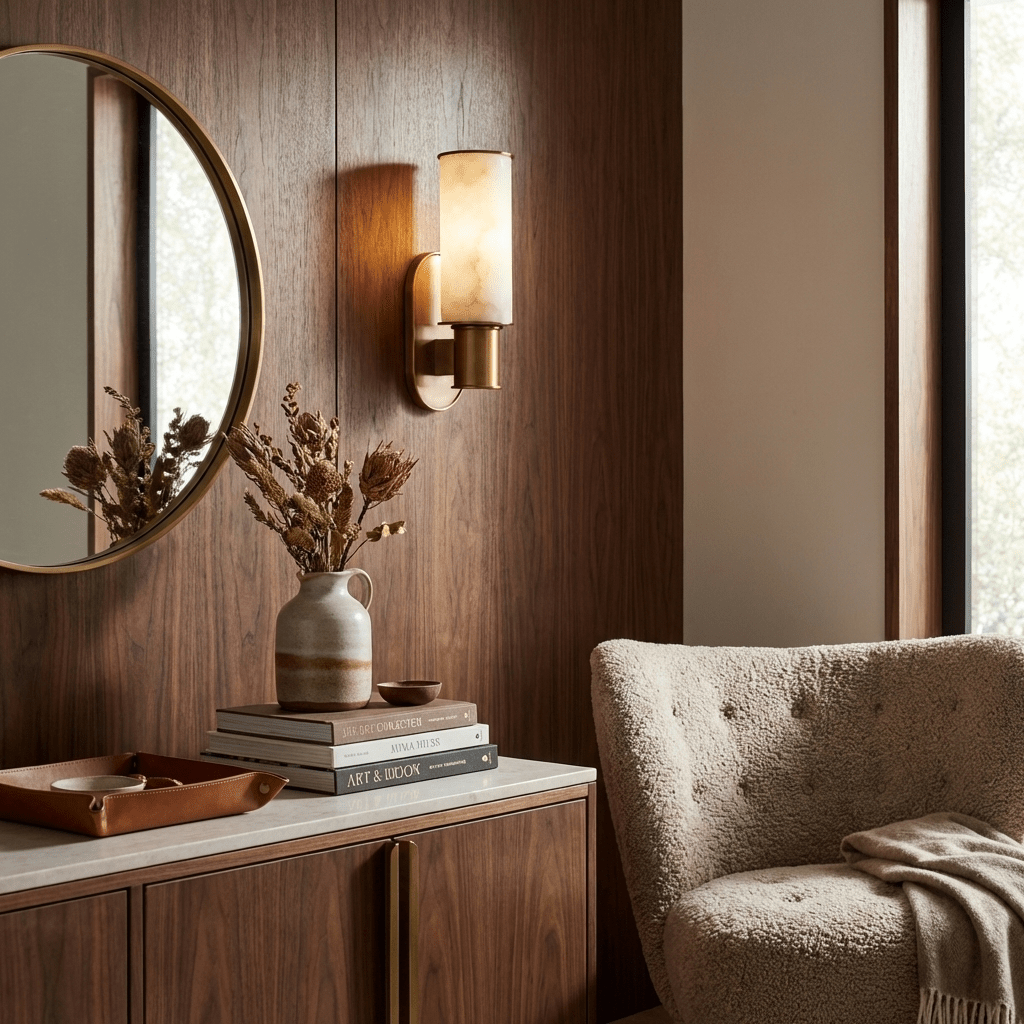 Velmora Alabaster Wall Sconce