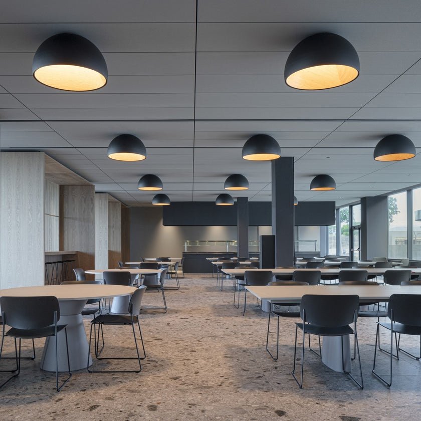 Coda Ceiling Lamp Dome Wood Minimalist