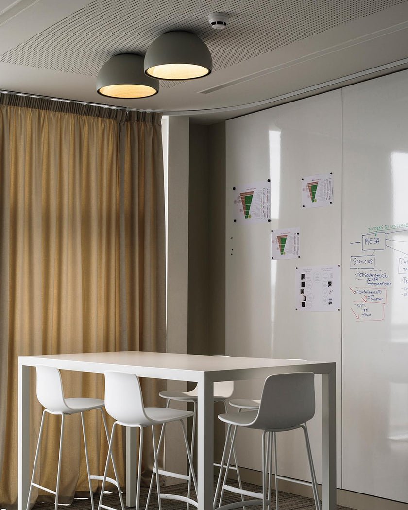 Coda Ceiling Lamp Dome Wood Minimalist