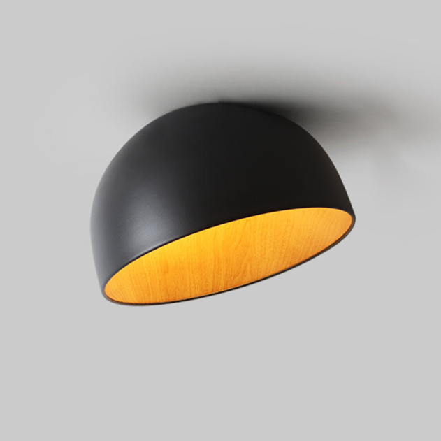 Coda Ceiling Lamp Dome Wood Minimalist