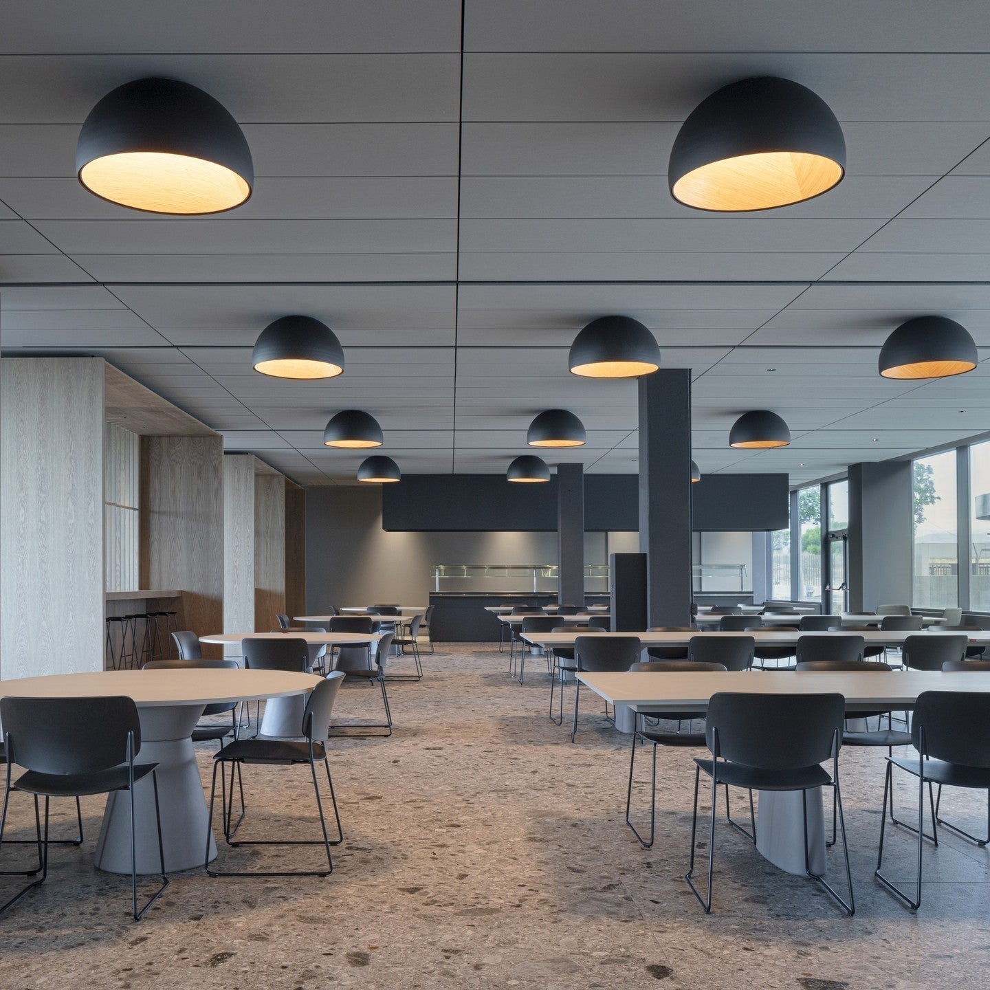 Coda Ceiling Lamp Dome Wood Minimalist