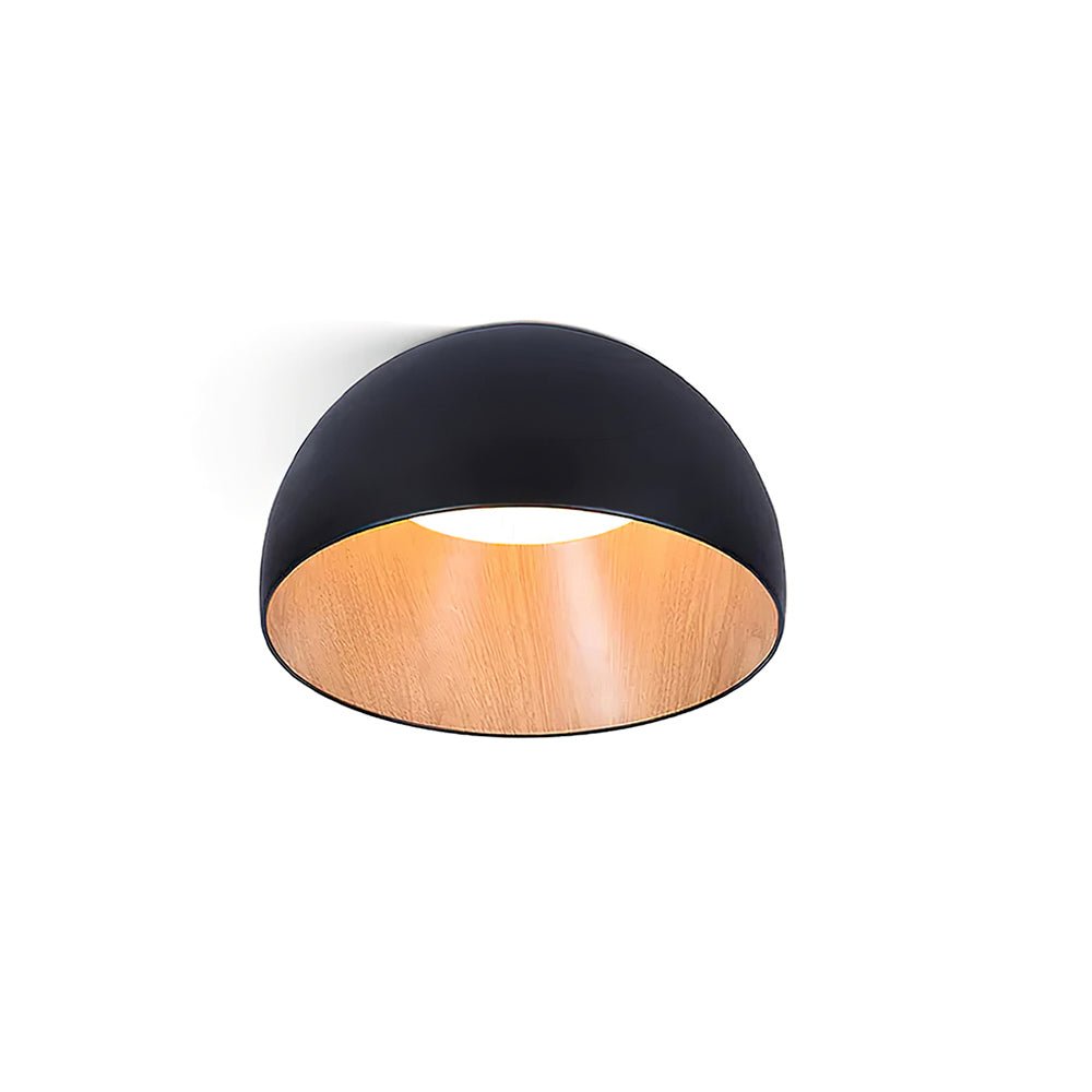 Coda Ceiling Lamp Dome Wood Minimalist
