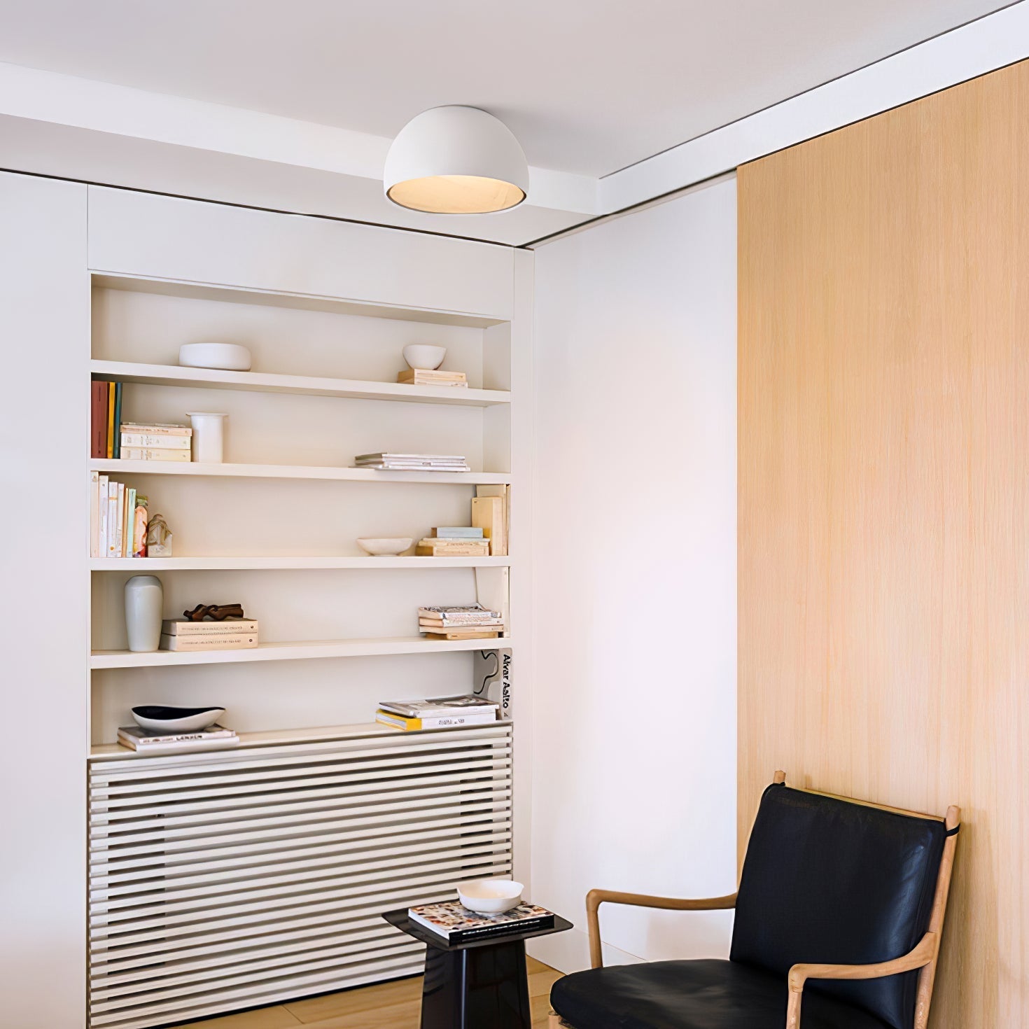 Coda Ceiling Lamp Dome Wood Minimalist