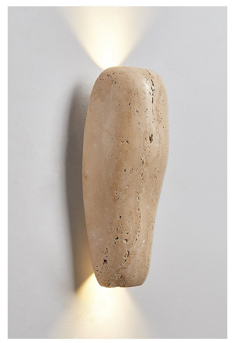 Haldenra Earthy Stone Wall Sconce