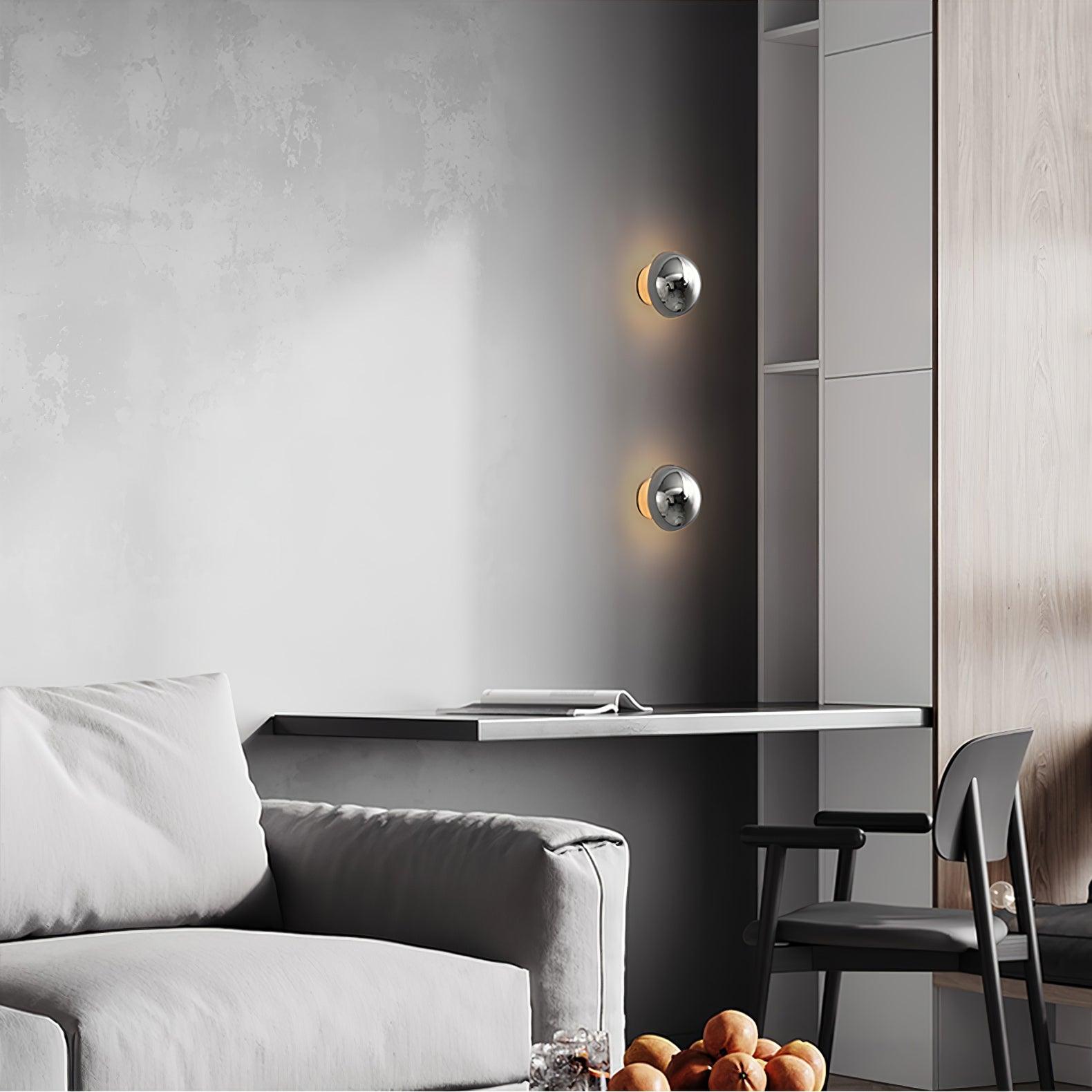 Virixy Modern Minimalist Sphere Sconce Wall Lamp