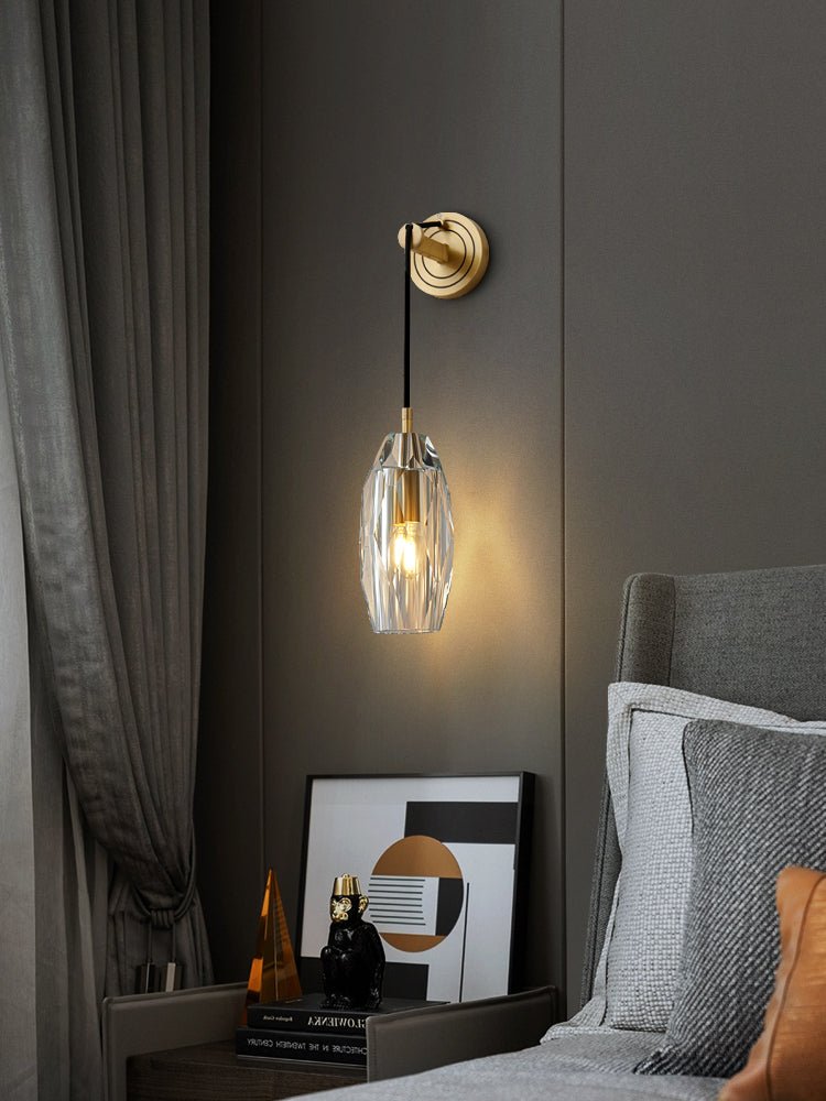 Zodorila Modern Minimalist Series Crystal Wall Lamp