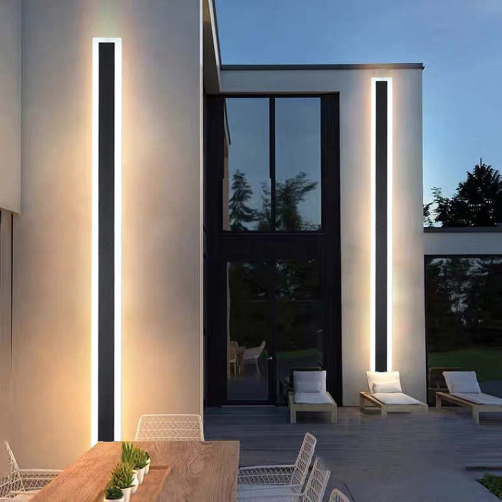 Arisha Radiation Linear Acrylic Outdoor Wall Lamp Garden Corridor