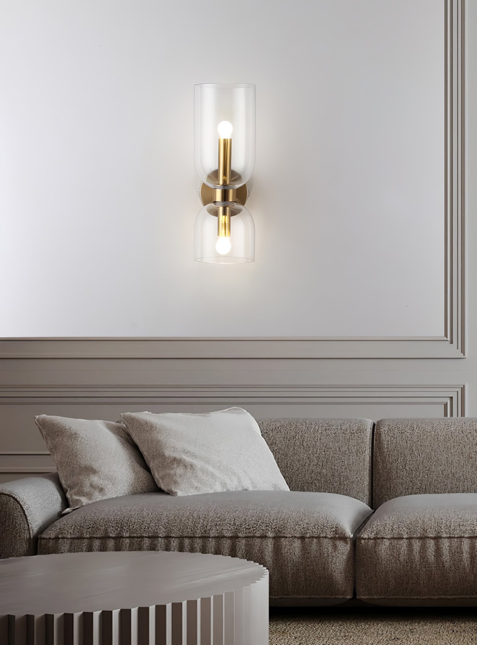 Bryn Modern Minimalist Glass Wall Lamp
