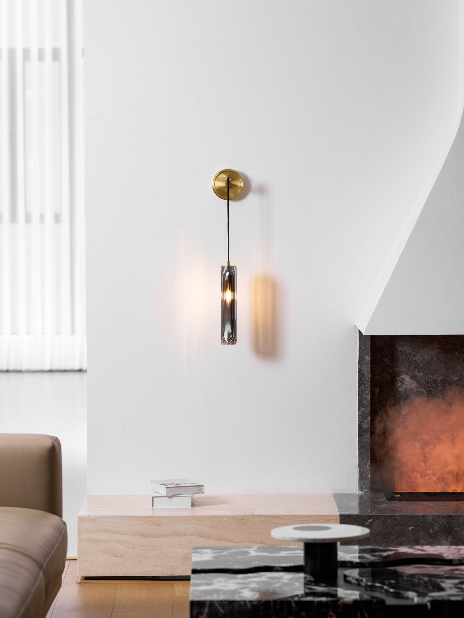 Zodorila Modern Minimalist Series Crystal Wall Lamp