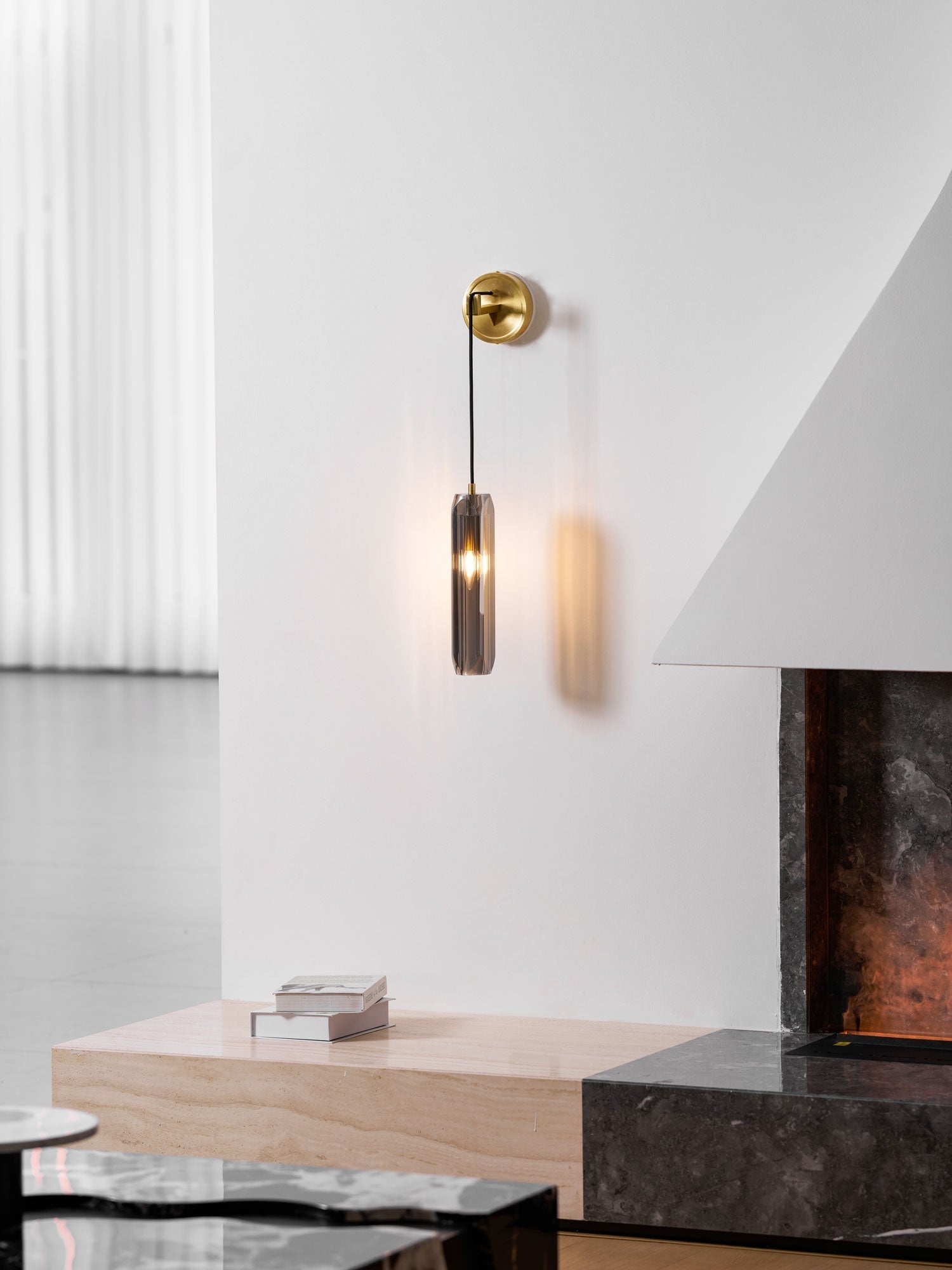 Zodorila Modern Minimalist Series Crystal Wall Lamp