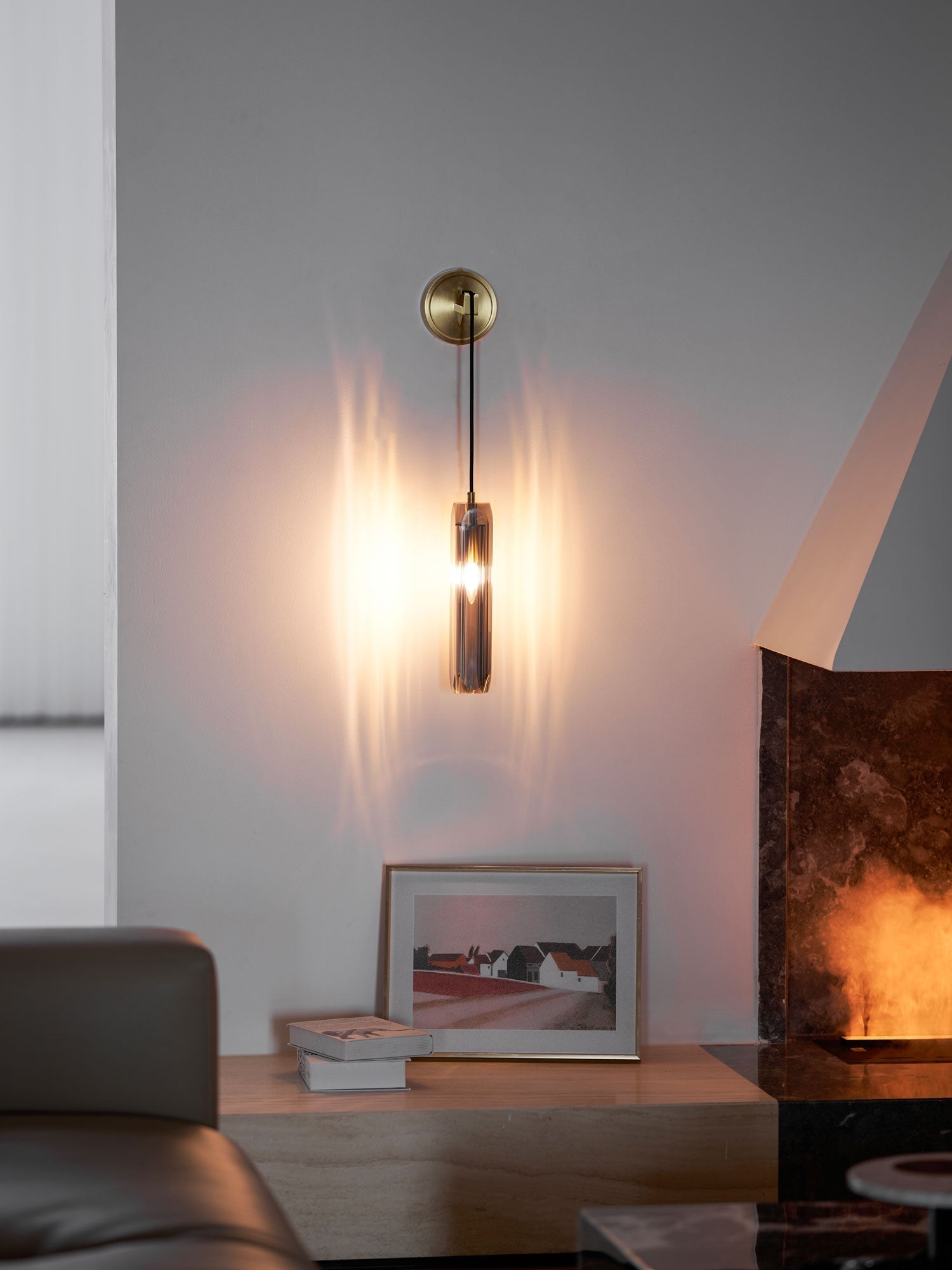Zodorila Modern Minimalist Series Crystal Wall Lamp