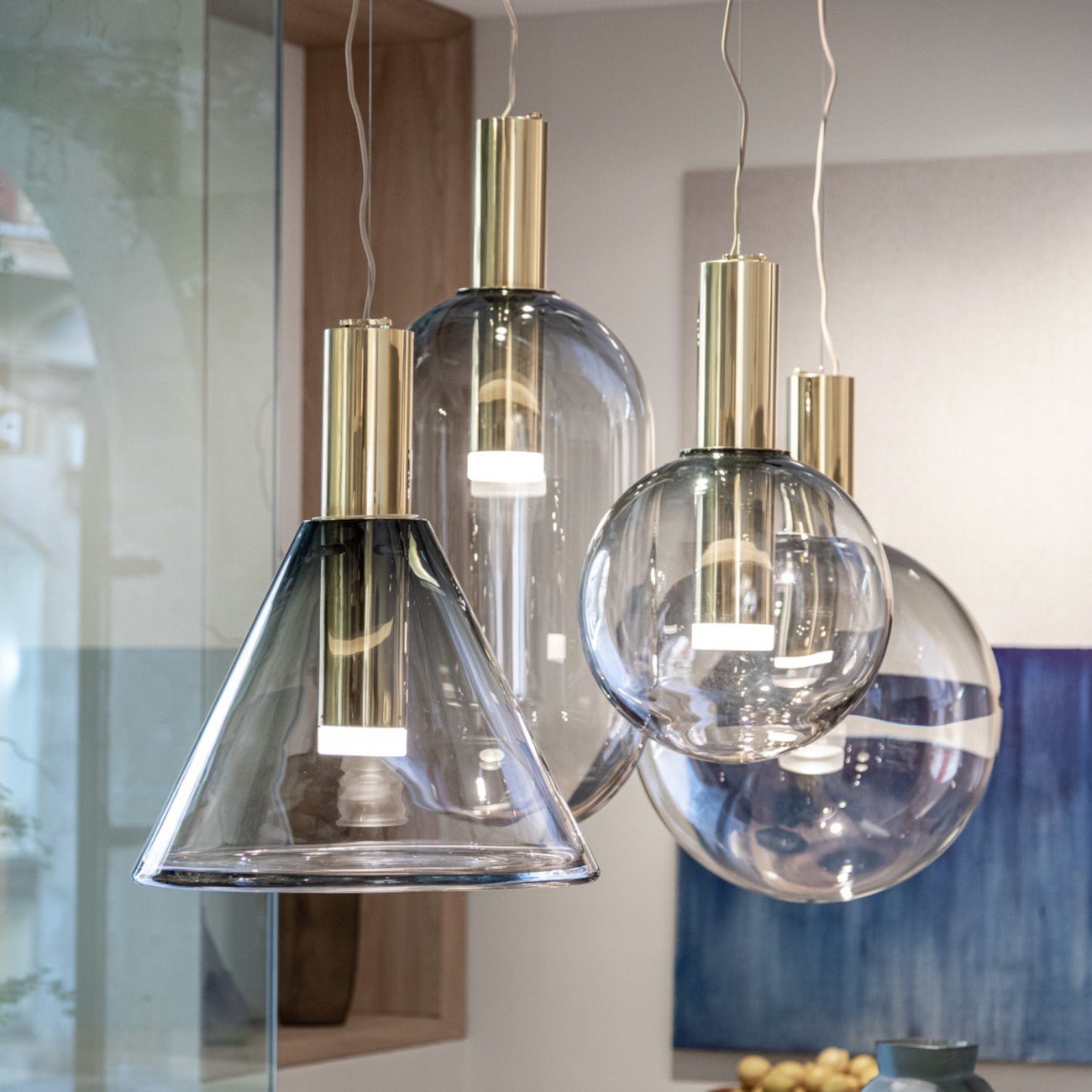 Aeris Minimalist Glass Pendant Lamp