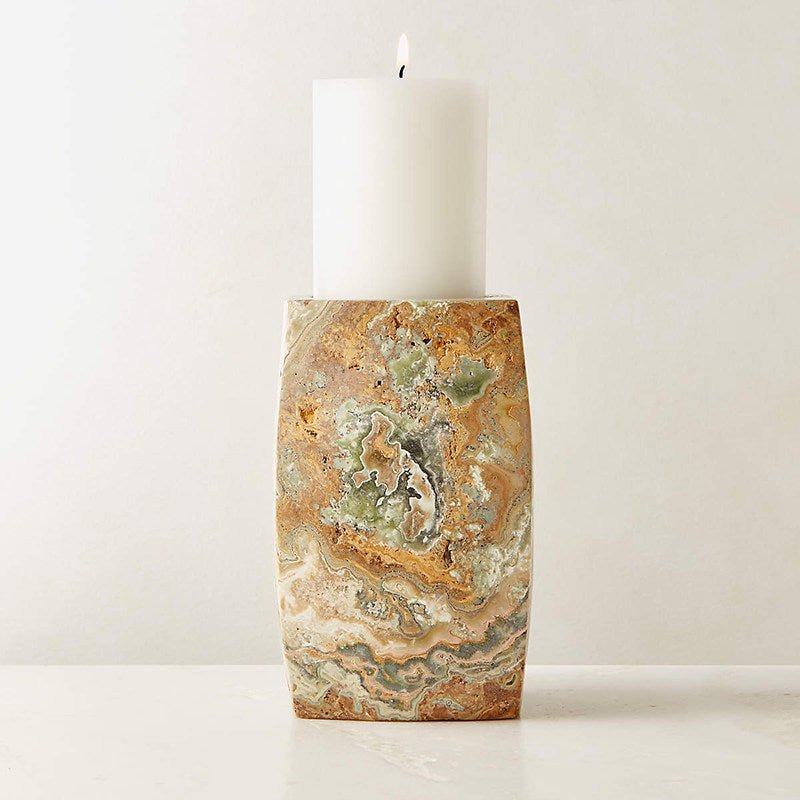 Orson Onyx Candle Holder
