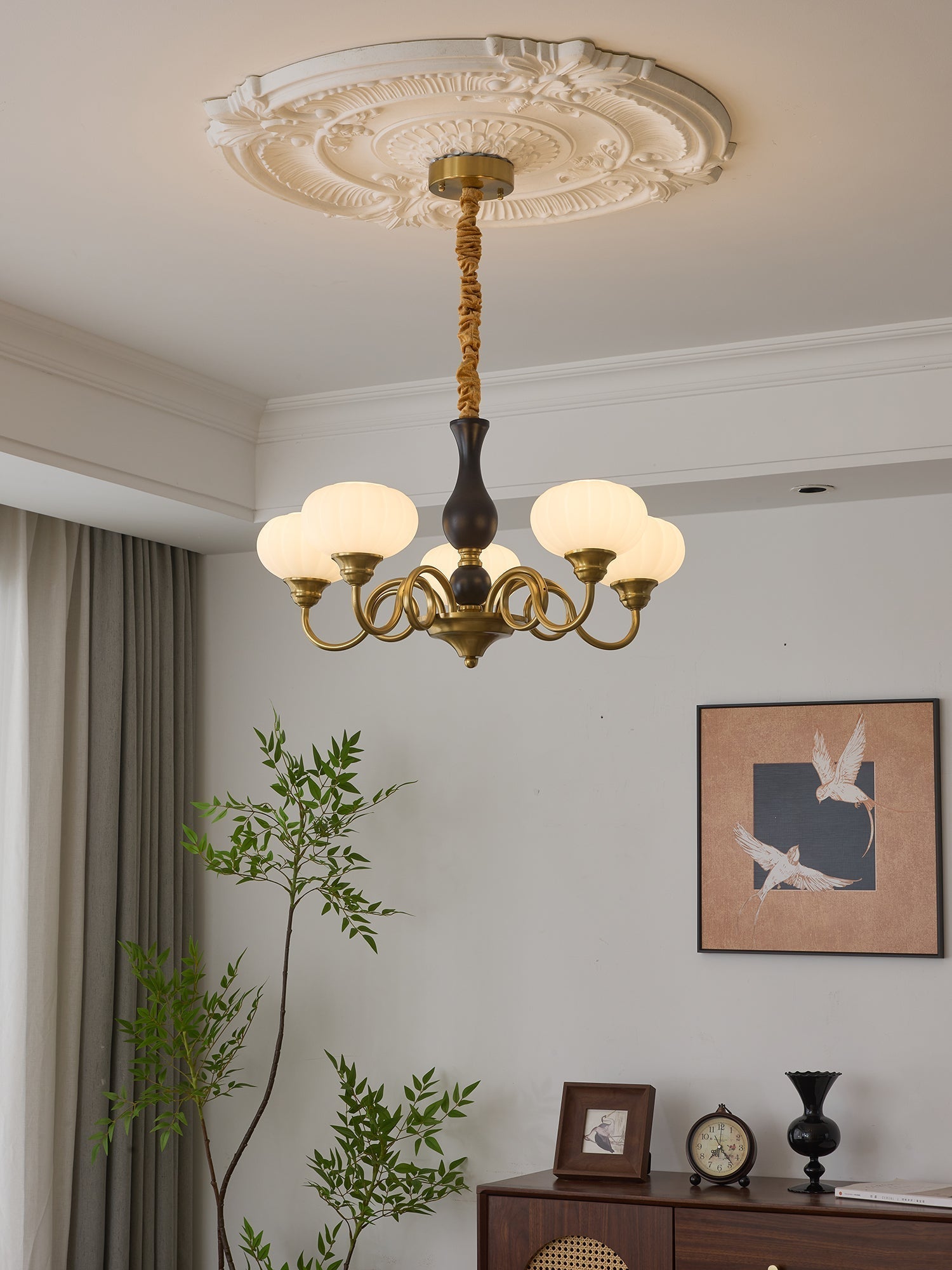 Avinor Nordic Traditional Wood Chandelier