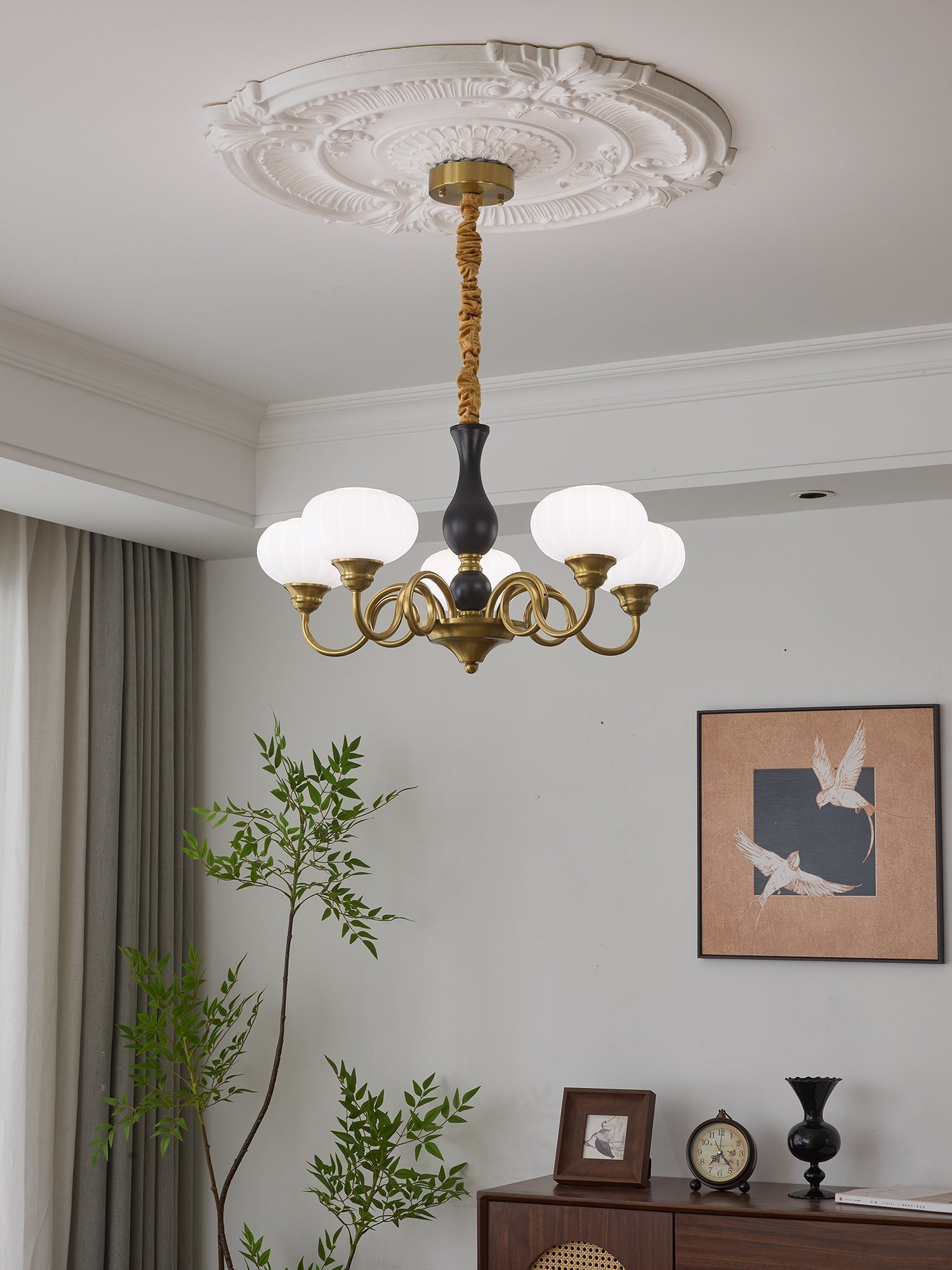 Avinor Nordic Traditional Wood Chandelier