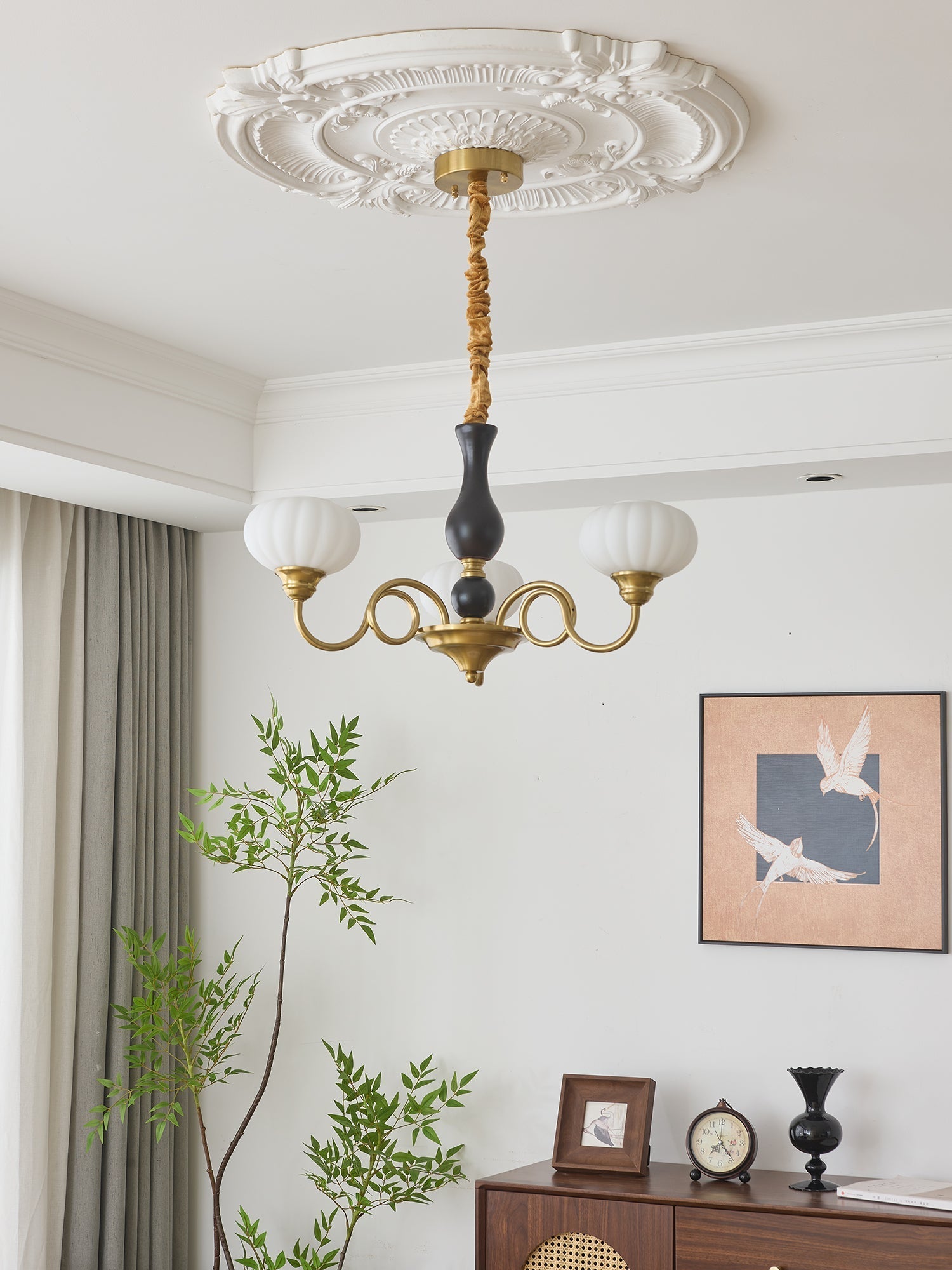 Avinor Nordic Traditional Wood Chandelier