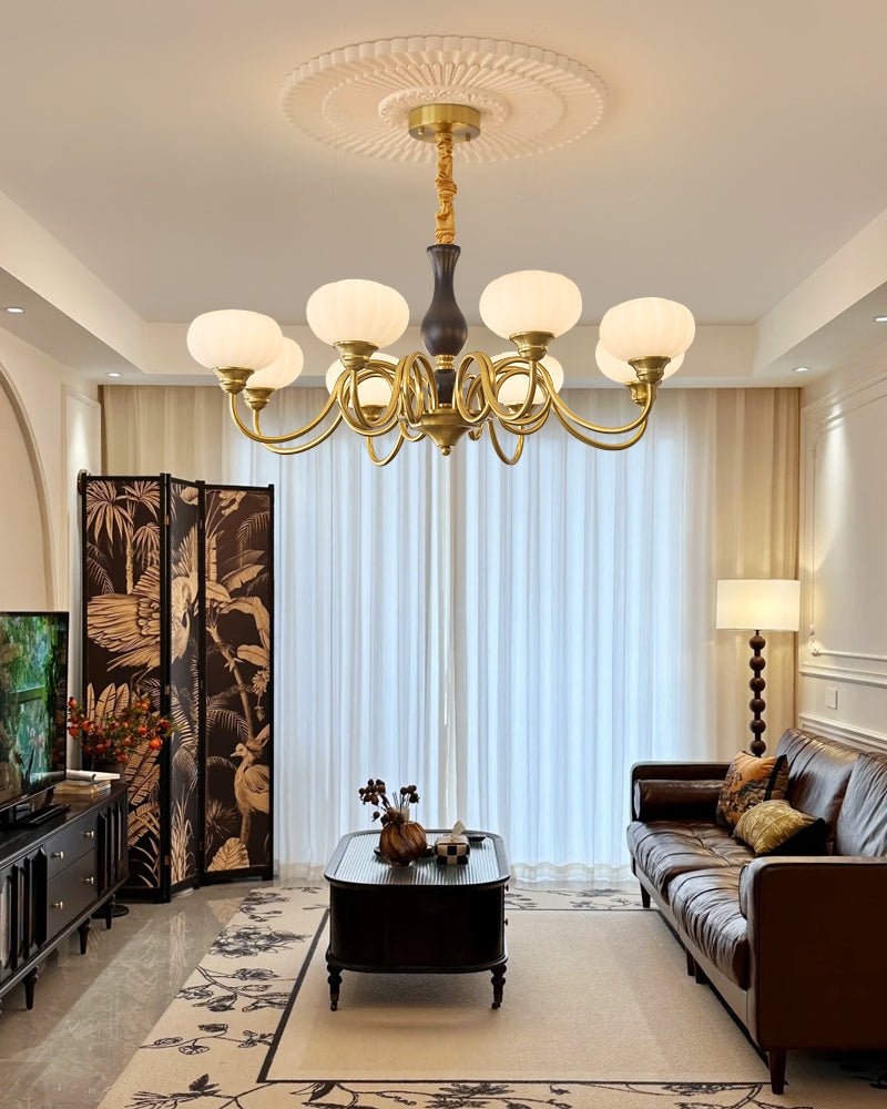 Avinor Nordic Traditional Wood Chandelier