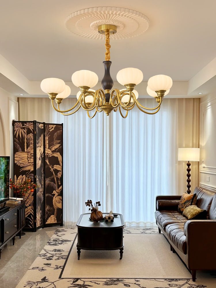 Avinor Nordic Traditional Wood Chandelier