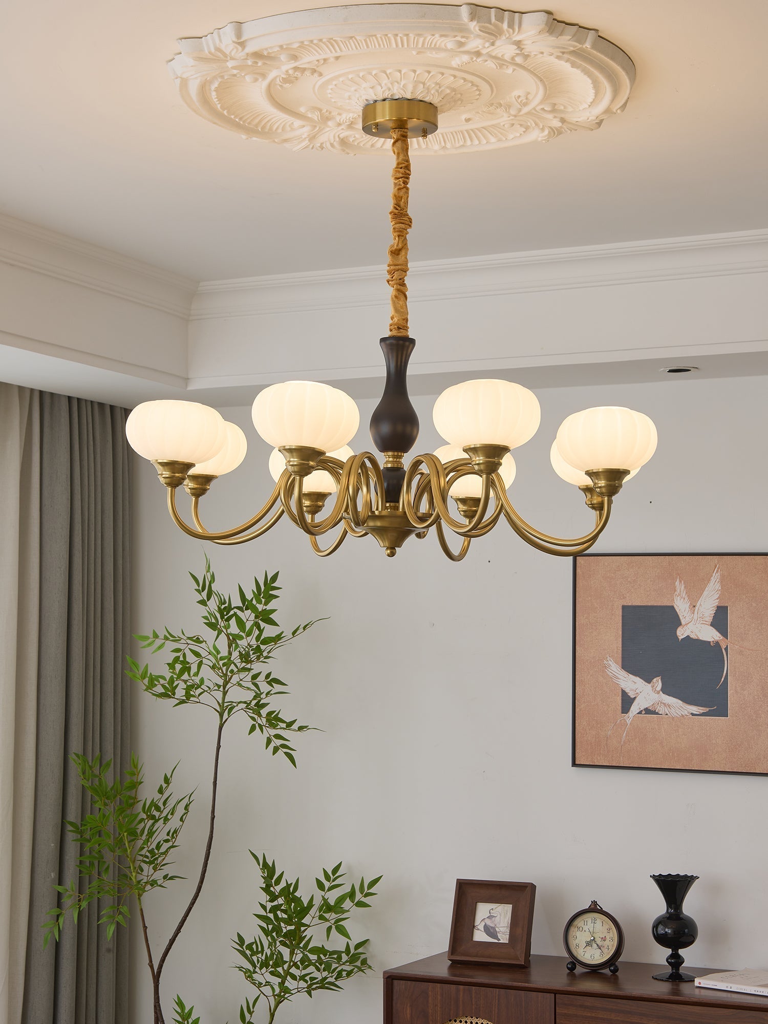 Avinor Nordic Traditional Wood Chandelier