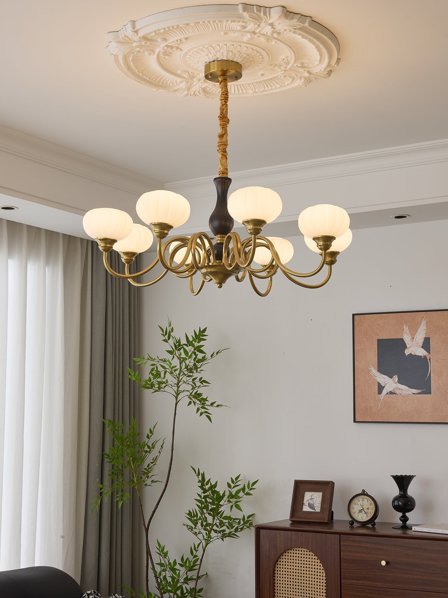 Avinor Nordic Traditional Wood Chandelier