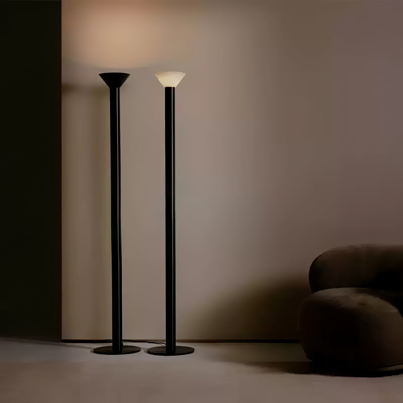 Evvaren Column Alabaster Floor Lamp