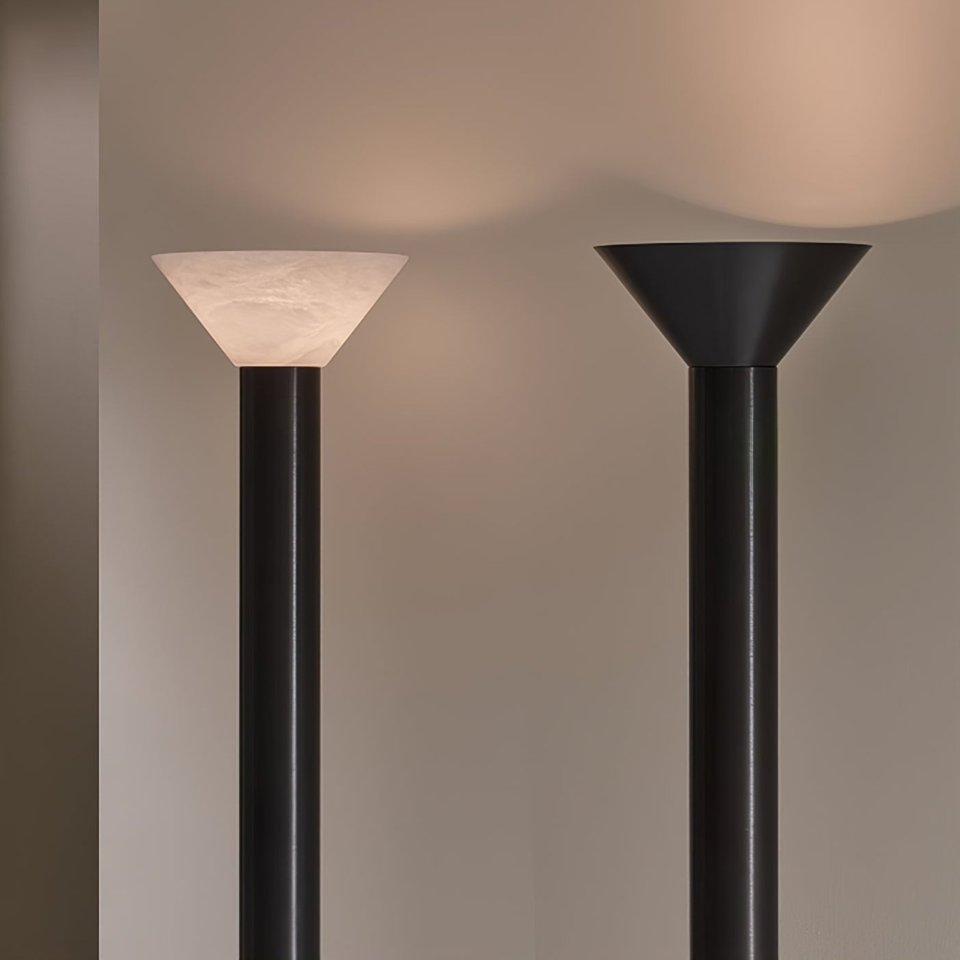 Evvaren Column Alabaster Floor Lamp
