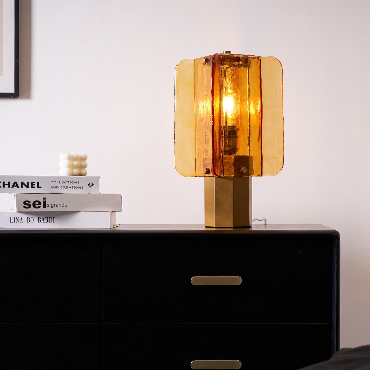 Aurelia Glass Table Lamp - Neutral Decor