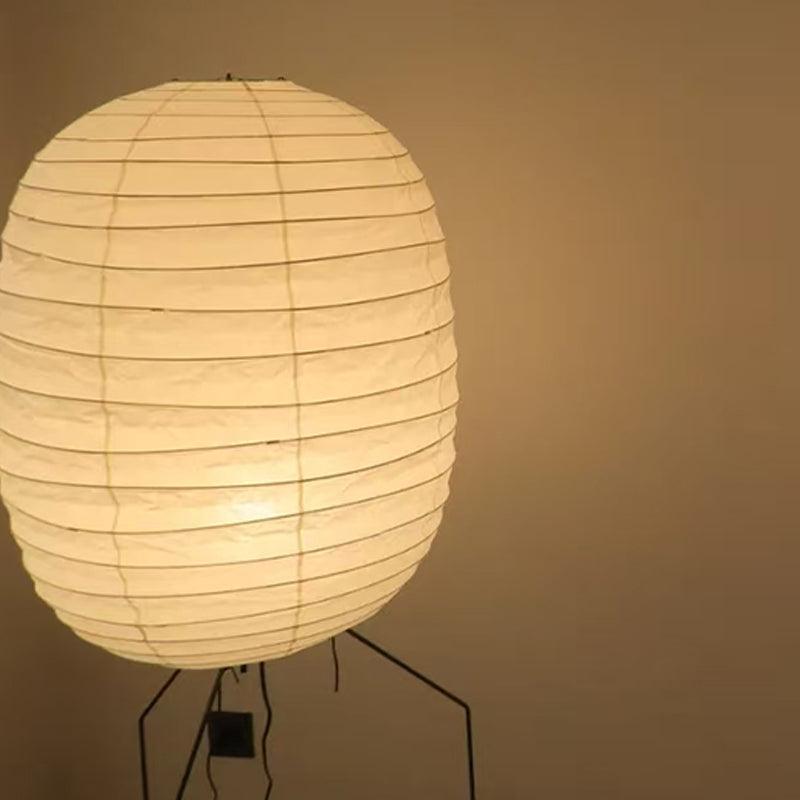 Barbara Vintage Rice Paper Floor Lamp