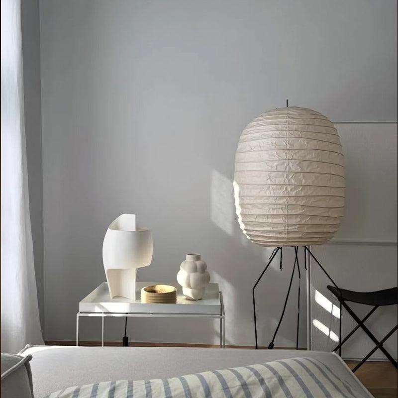 Barbara Vintage Rice Paper Floor Lamp