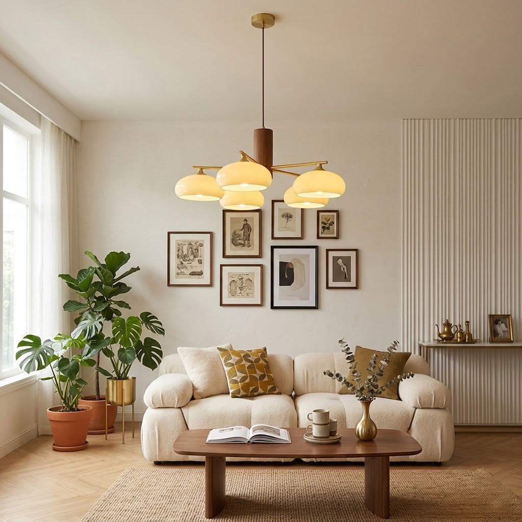 Clairview Elliptical Persimmon Chandelier