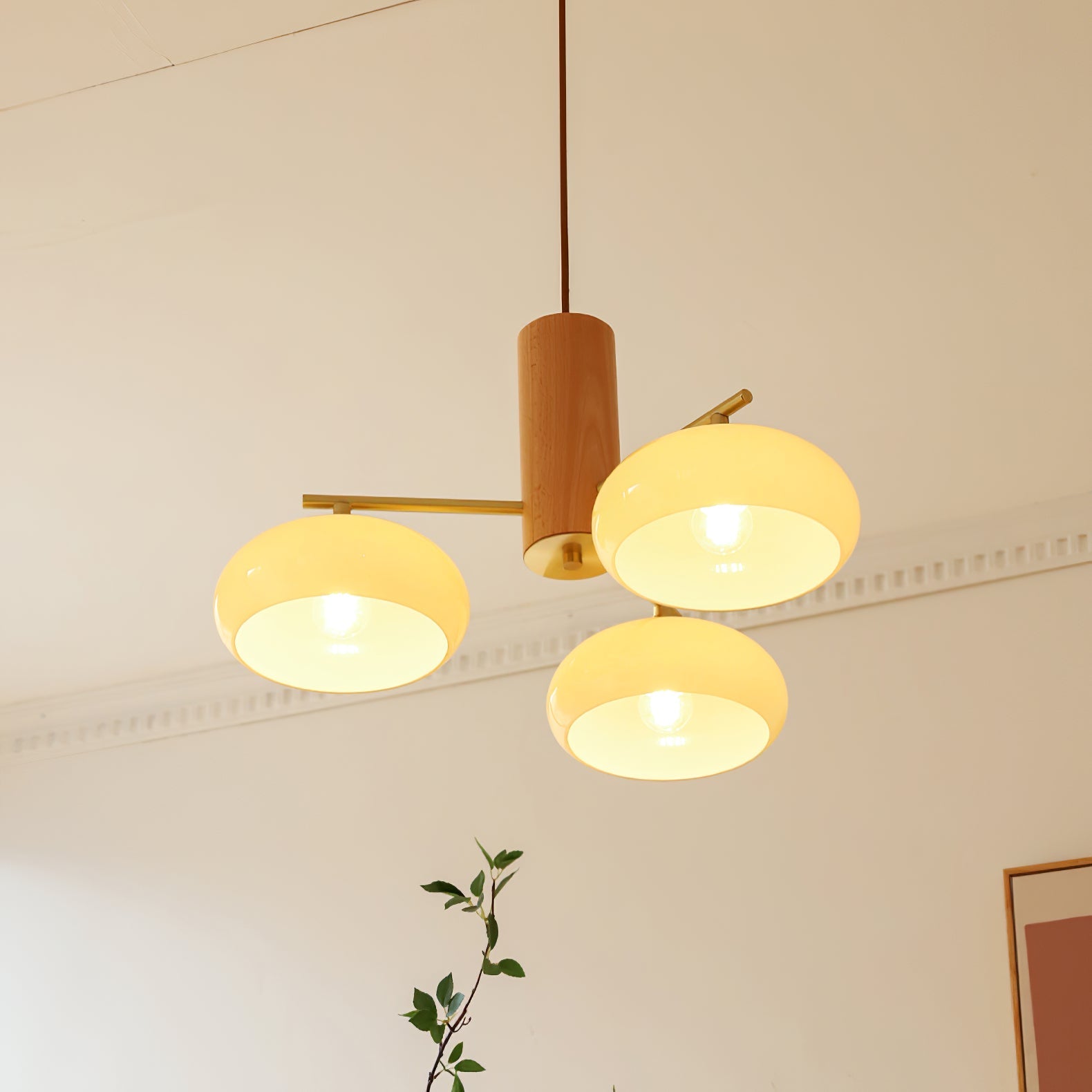 Oakbrook Elliptical Persimmon Chandelier