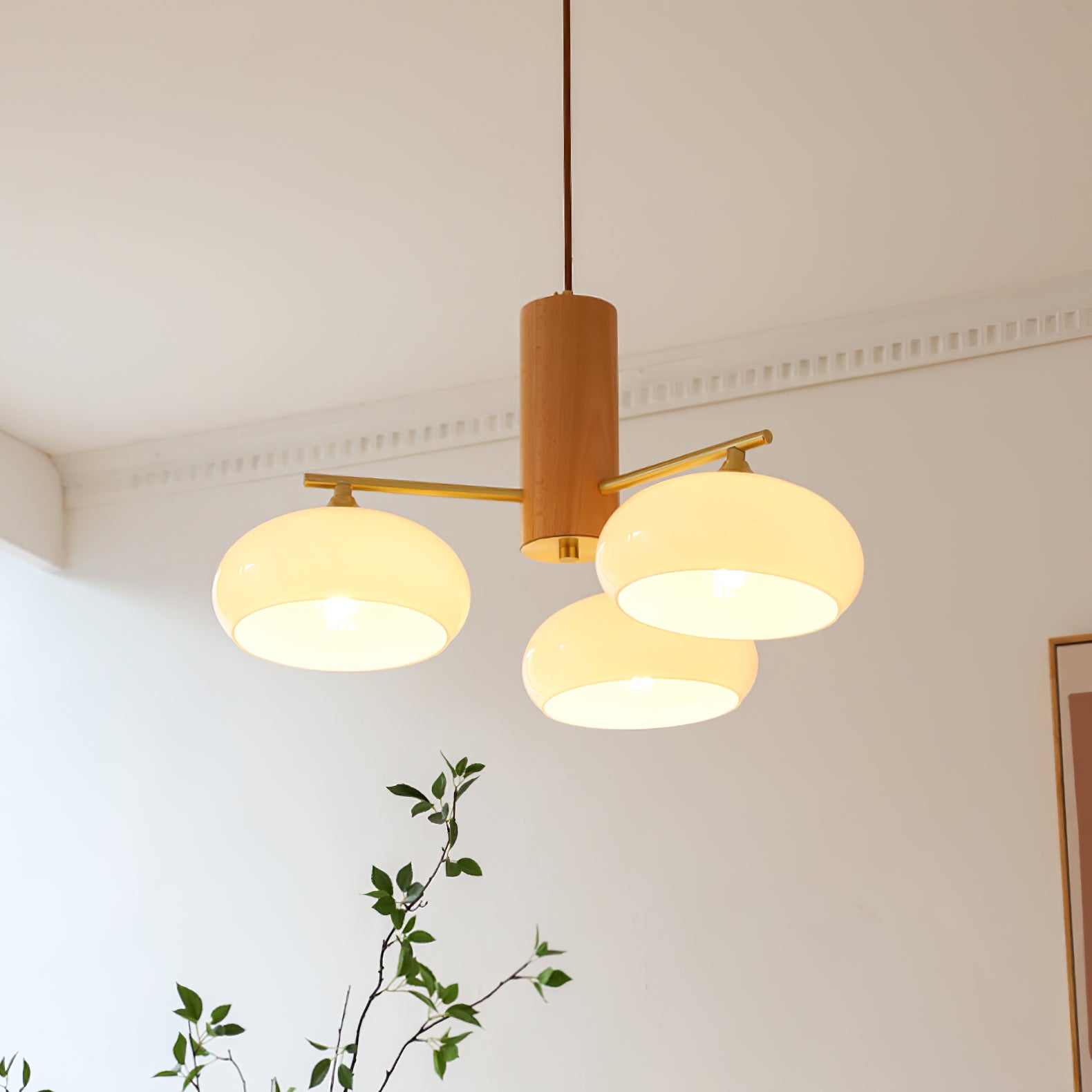 Oakbrook Elliptical Persimmon Chandelier