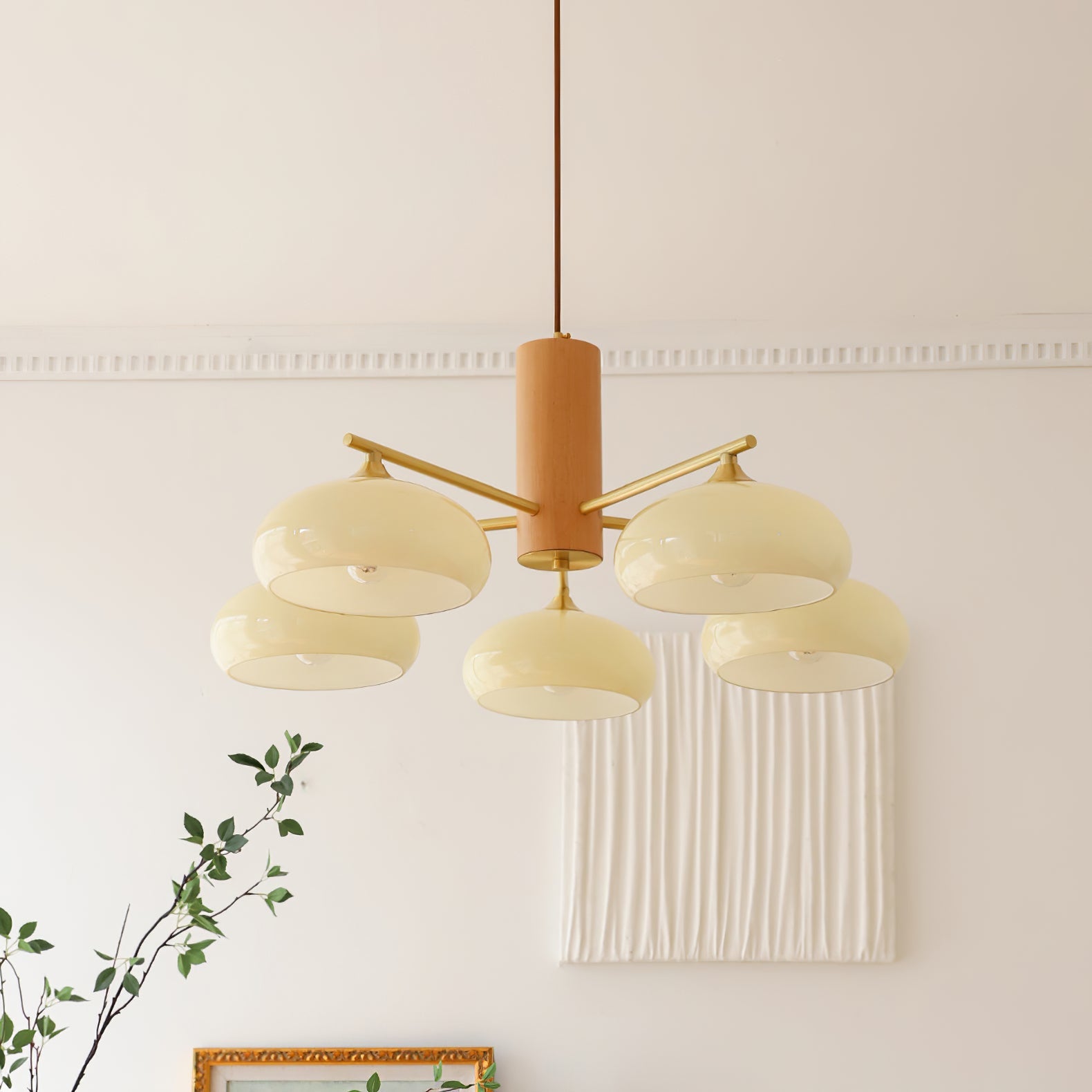 Clairview Elliptical Persimmon Chandelier