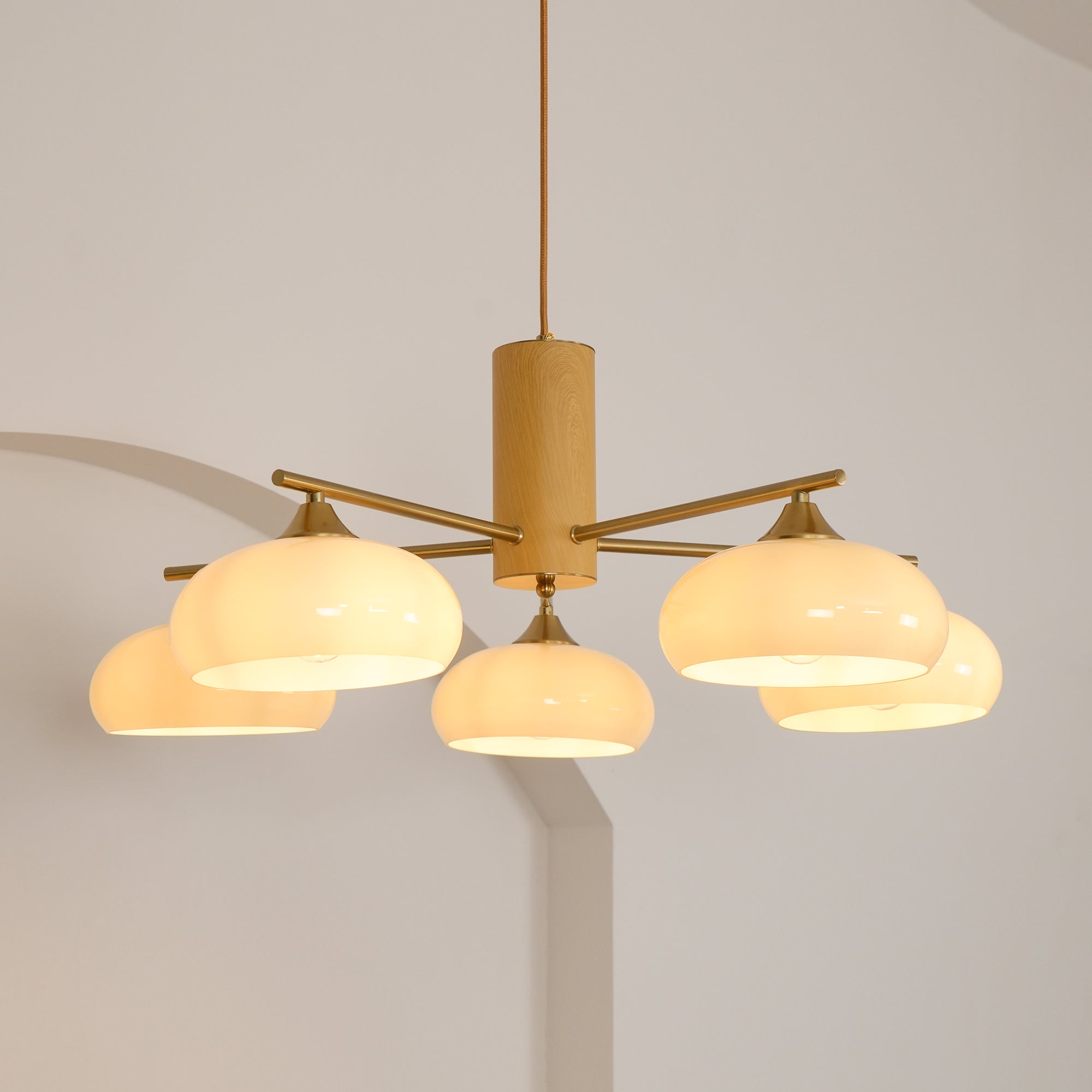 Oakbrook Elliptical Persimmon Chandelier