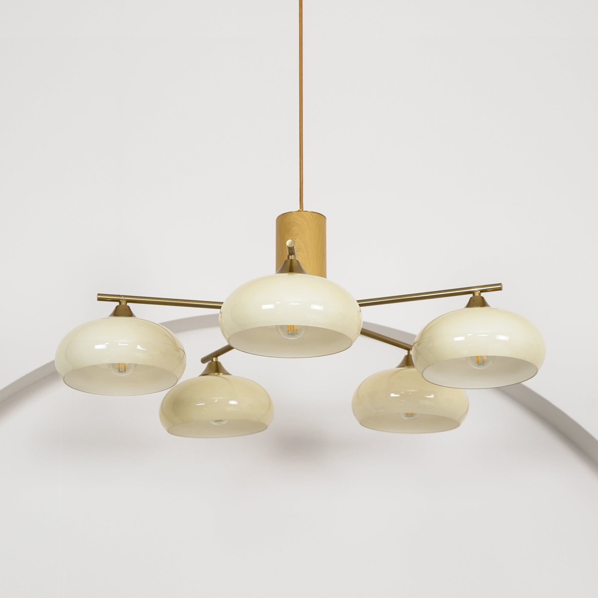 Clairview Elliptical Persimmon Chandelier