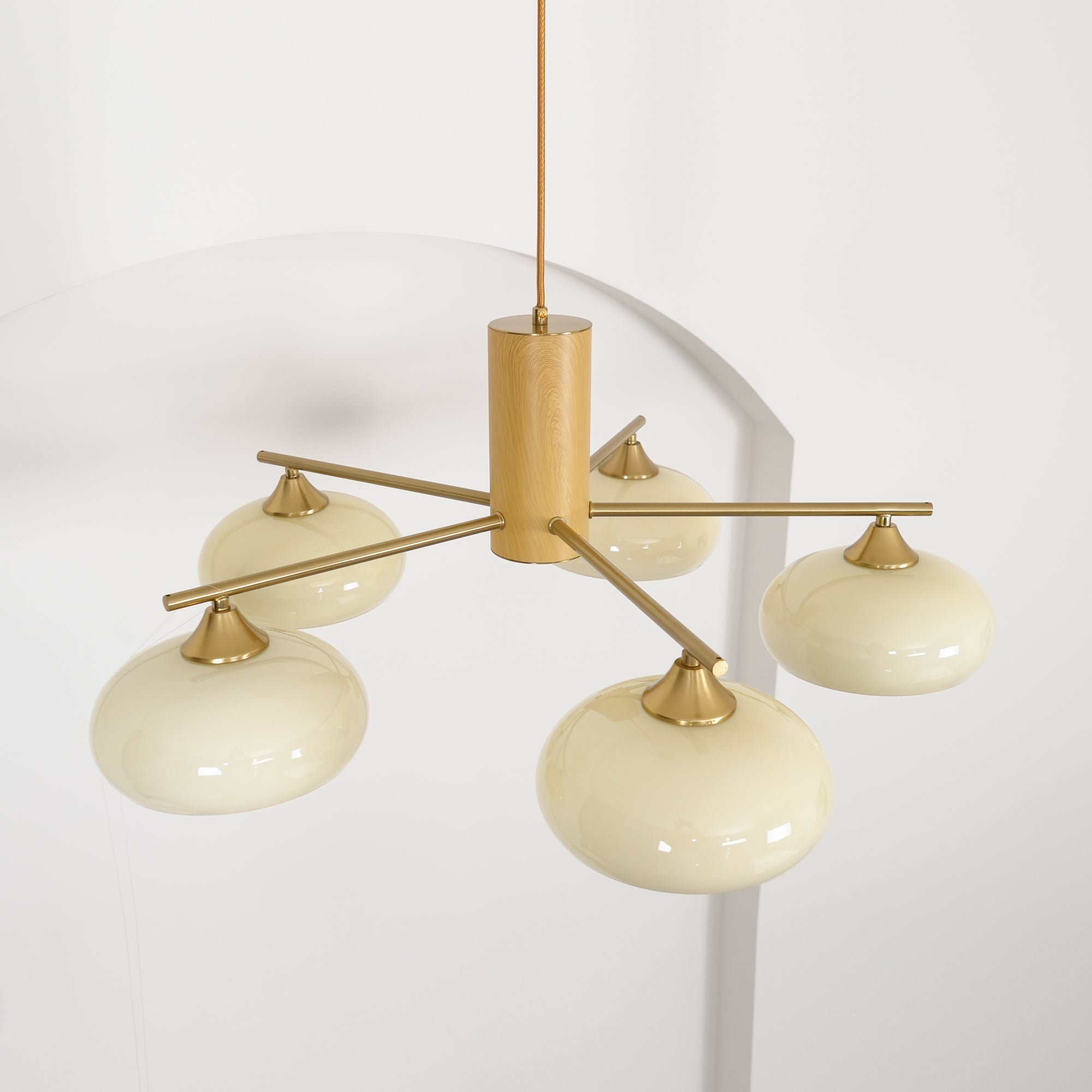Oakbrook Elliptical Persimmon Chandelier