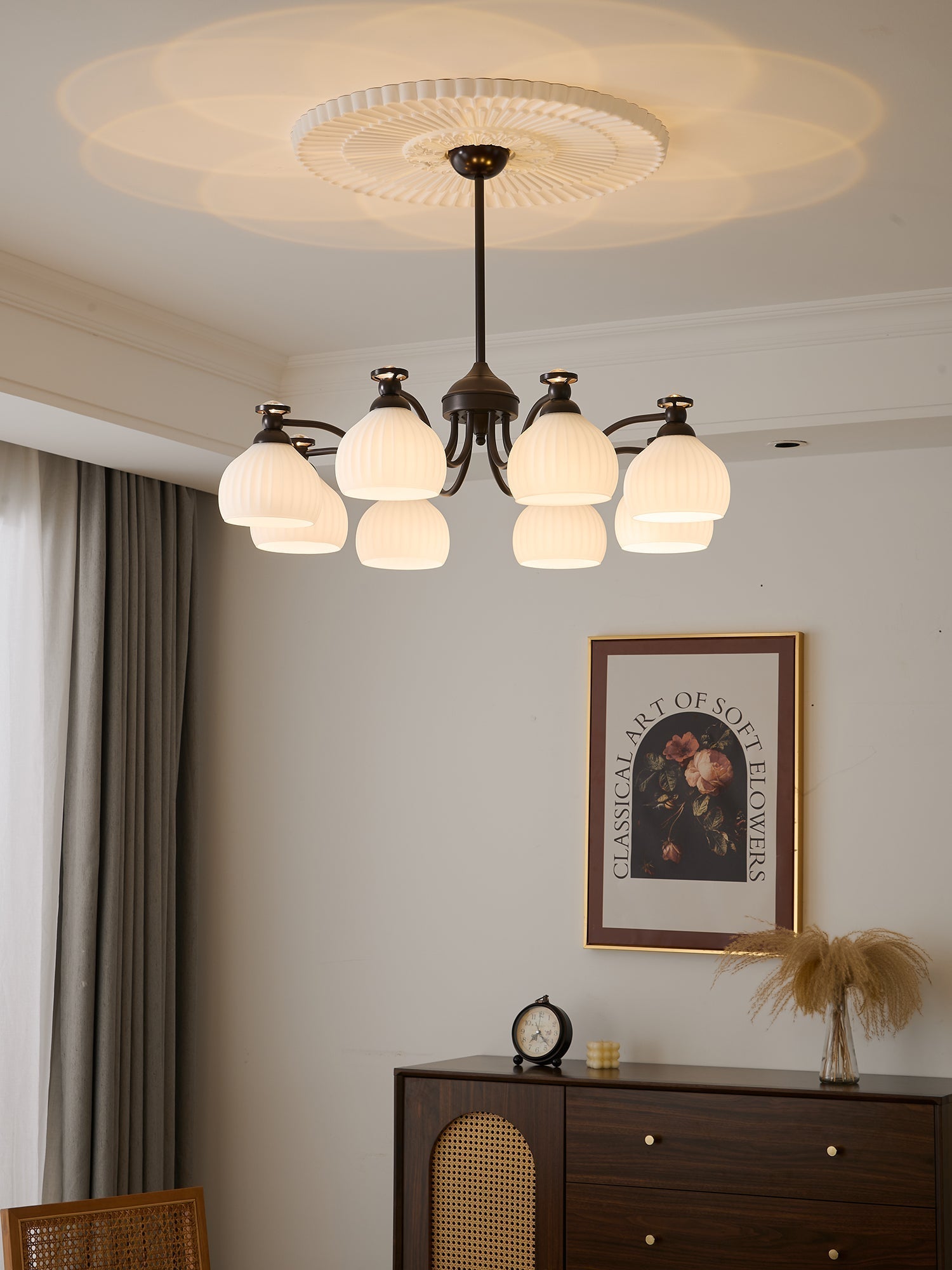 Calaeor Premium Elegance Glass Chandelier