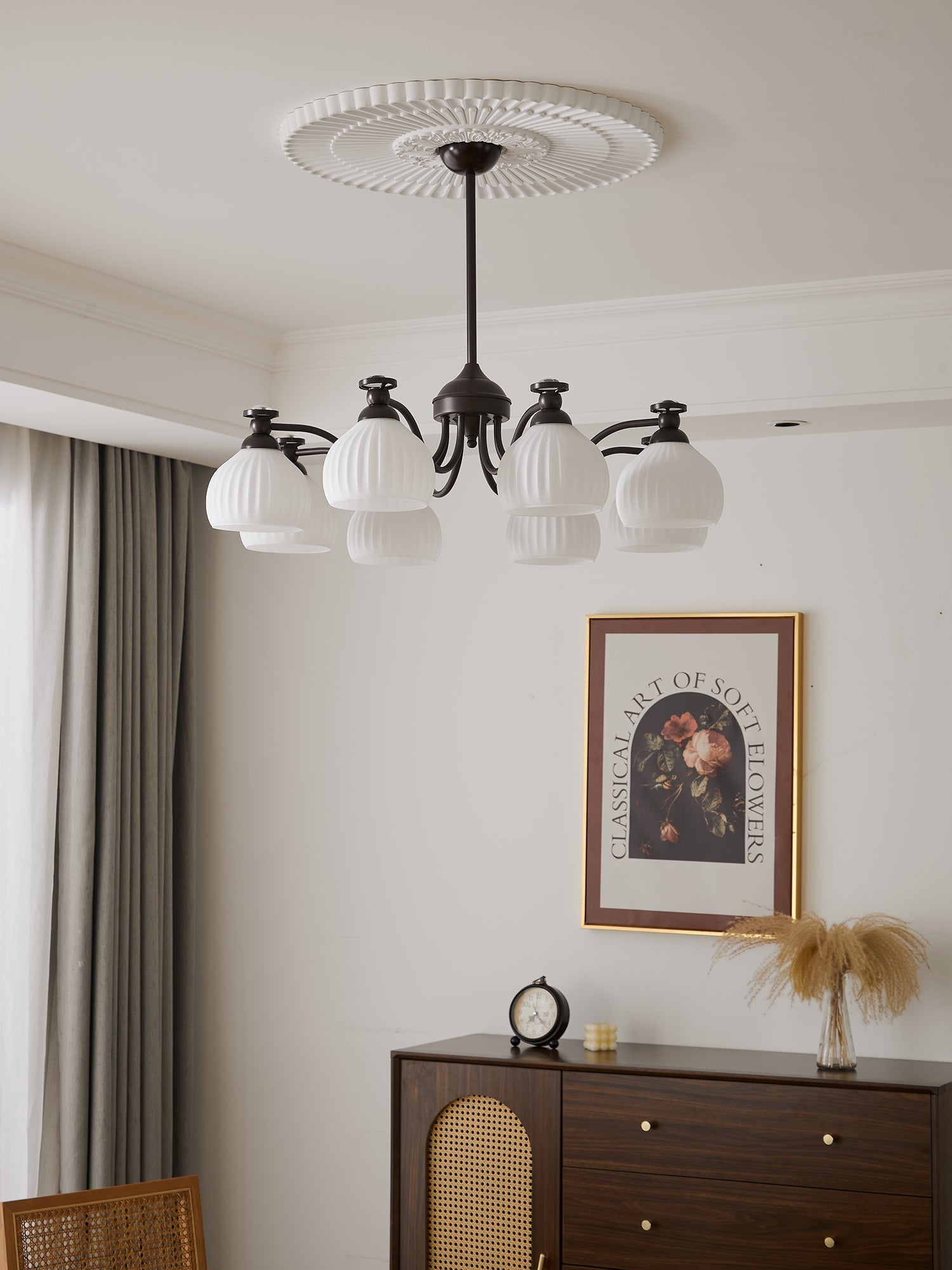 Calaeor Premium Elegance Glass Chandelier